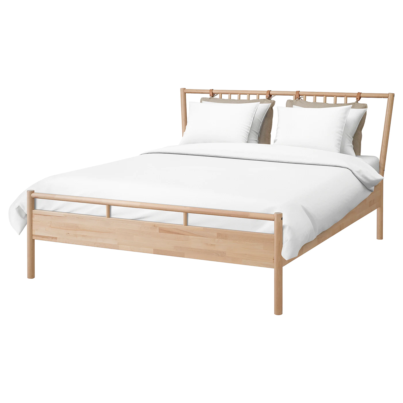IKEA BJÖRKSNÄS Bed Frame Birch/Lönset King
