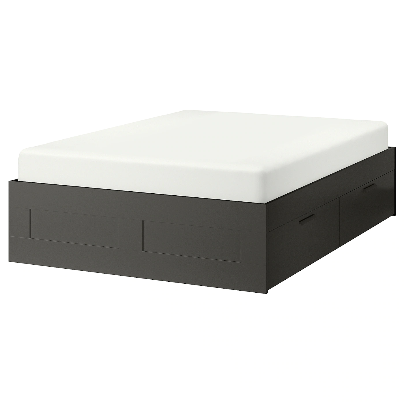 IKEA BRIMNES Bed Frame With Storage White/Luröy King - Image 11