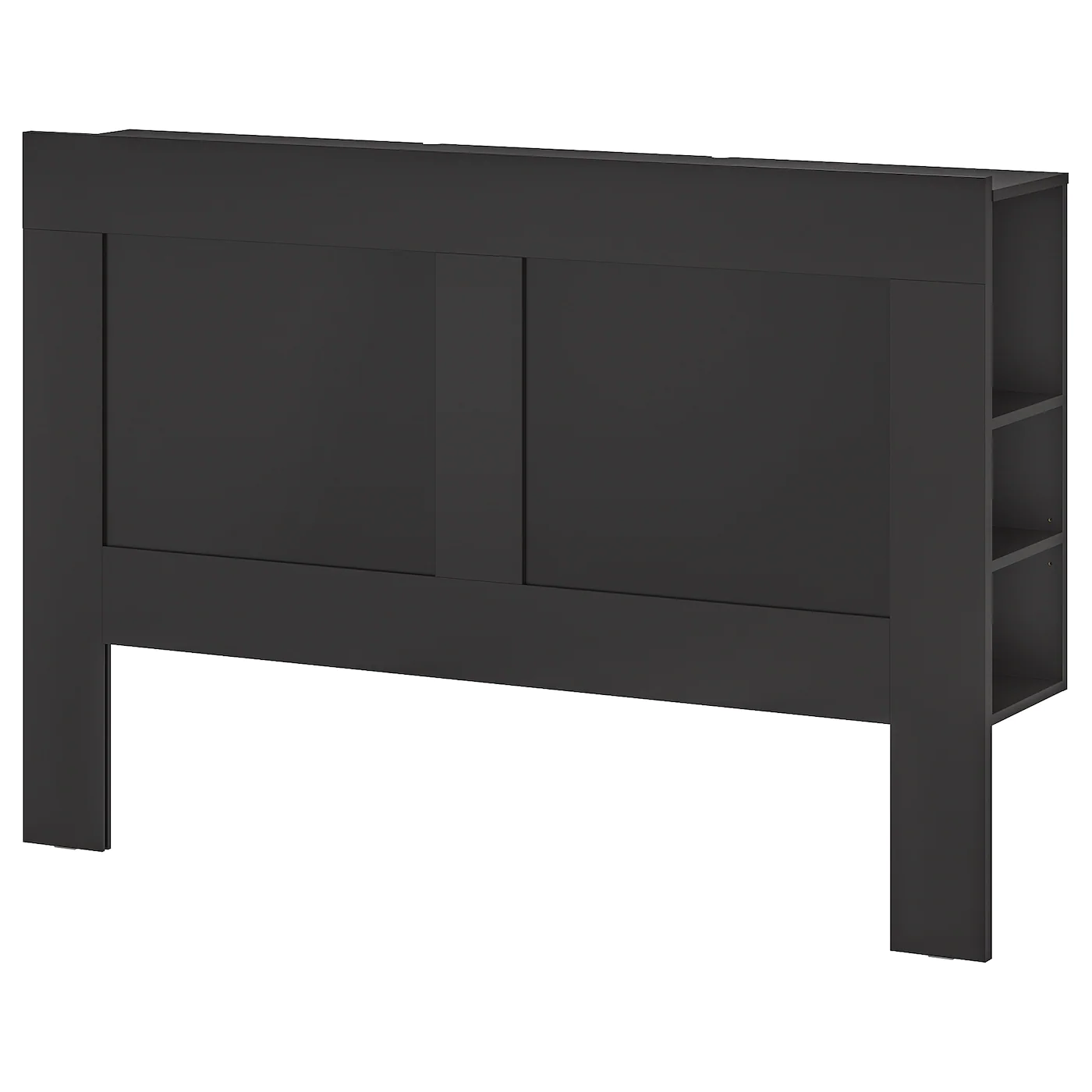 IKEA BRIMNES Headboard With Storage Compartment Black Full/Double