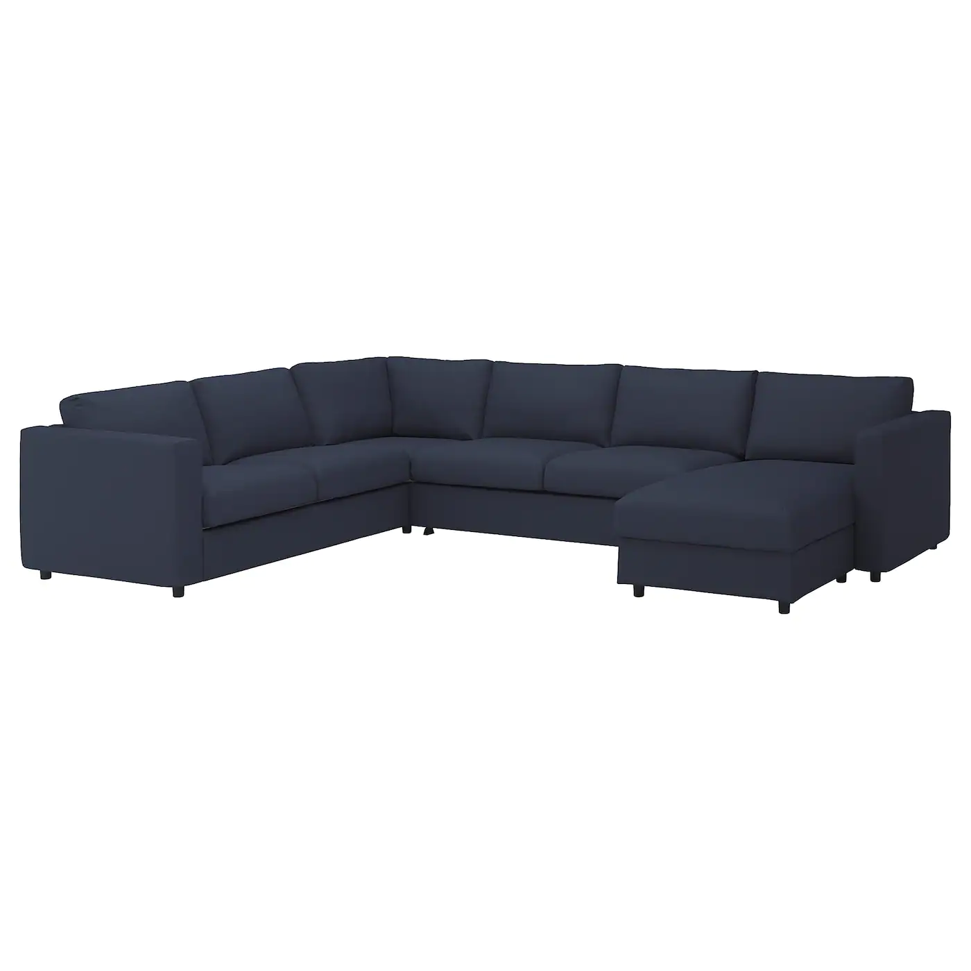 IKEA FINNALA Corner Sleeper Sofa, 5seat With Chaise/Orrsta Blackblue