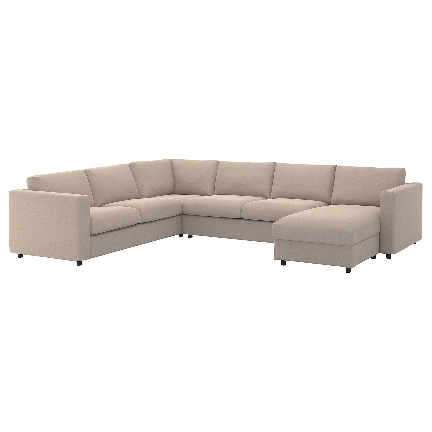 IKEA FINNALA Corner Sleeper Sofa, 5seat With Chaise/Tallmyra Beige