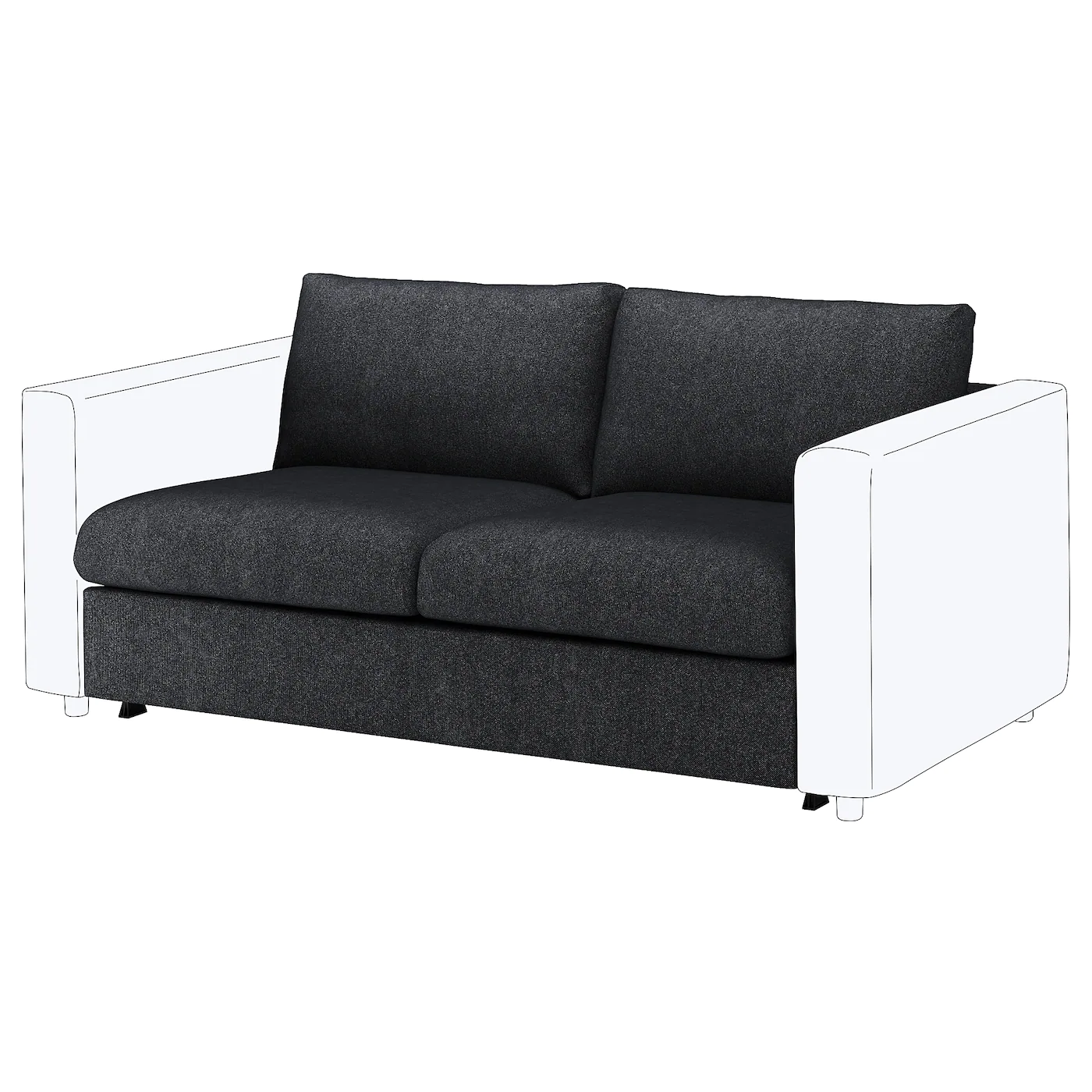 IKEA FINNALA Loveseat Sleeper Section Tallmyra Beige - Image 7