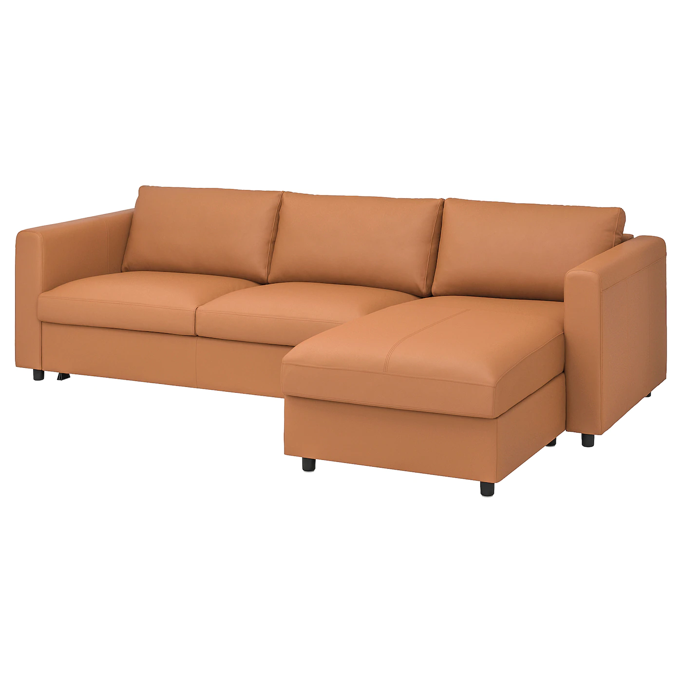 IKEA FINNALA Sleeper Sofa With Chaise/Grann/Bomstad Golden Brown