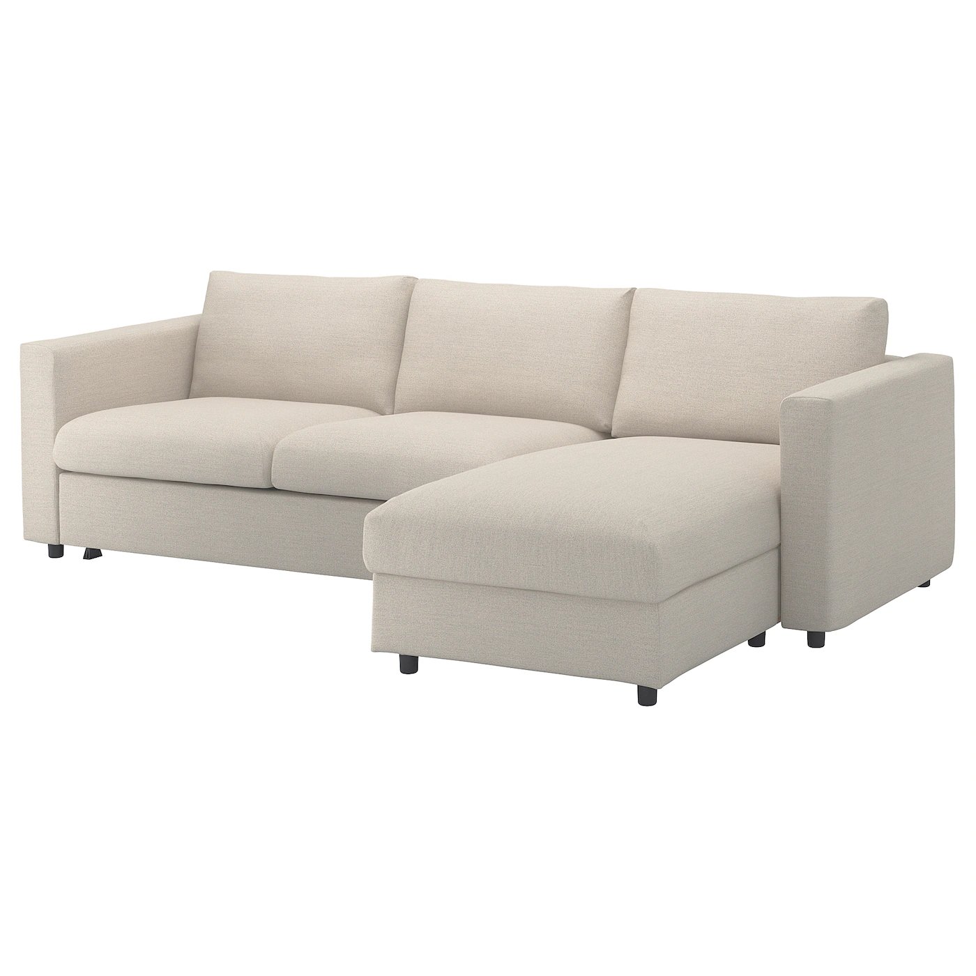 IKEA FINNALA Sleeper Sofa With Chaise/Gunnared Beige