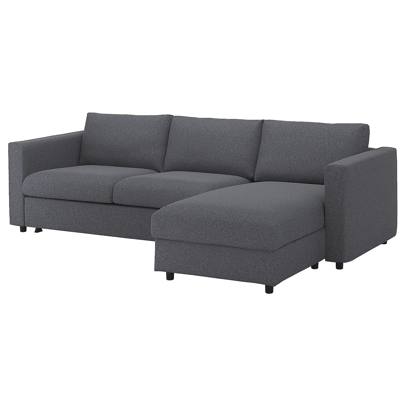IKEA FINNALA Sleeper Sofa With Chaise/Gunnared Medium Gray