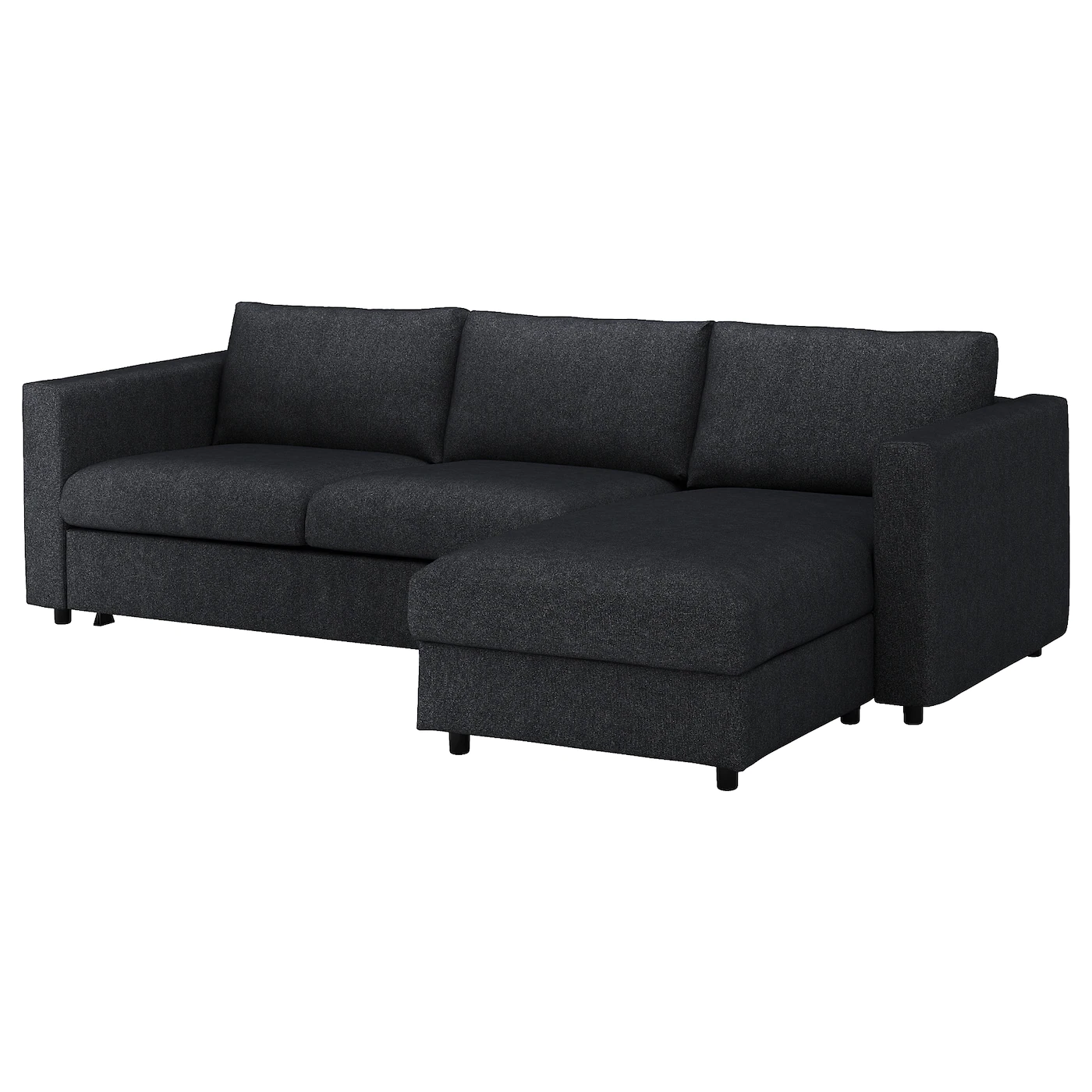 IKEA FINNALA Sleeper Sofa With Chaise/Orrsta Blackblue - Image 15