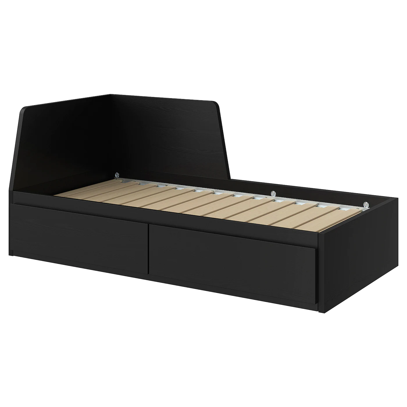 IKEA FLEKKE Daybed Frame With 2 Drawers Blackbrown Twin