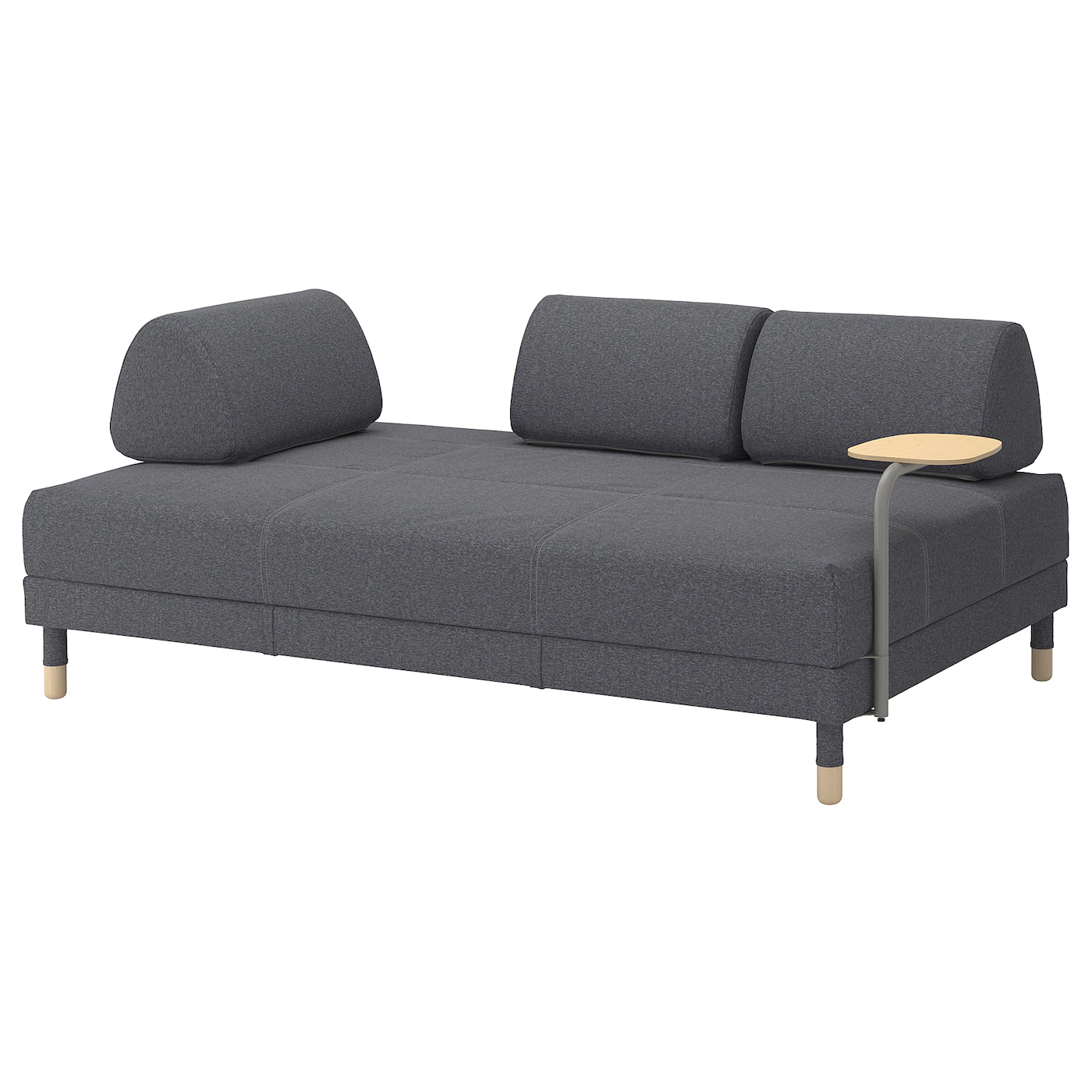 IKEA FLOTTEBO Sleeper Sofa With Side Table Vissle Dark Gray 47 1/4 " - Image 9
