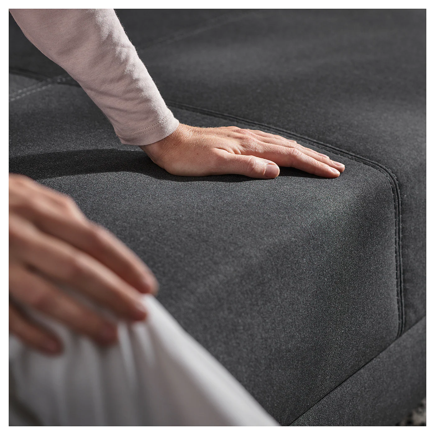 IKEA FLOTTEBO Sleeper Sofa With Side Table Vissle Dark Gray 47 1/4 " - Image 4