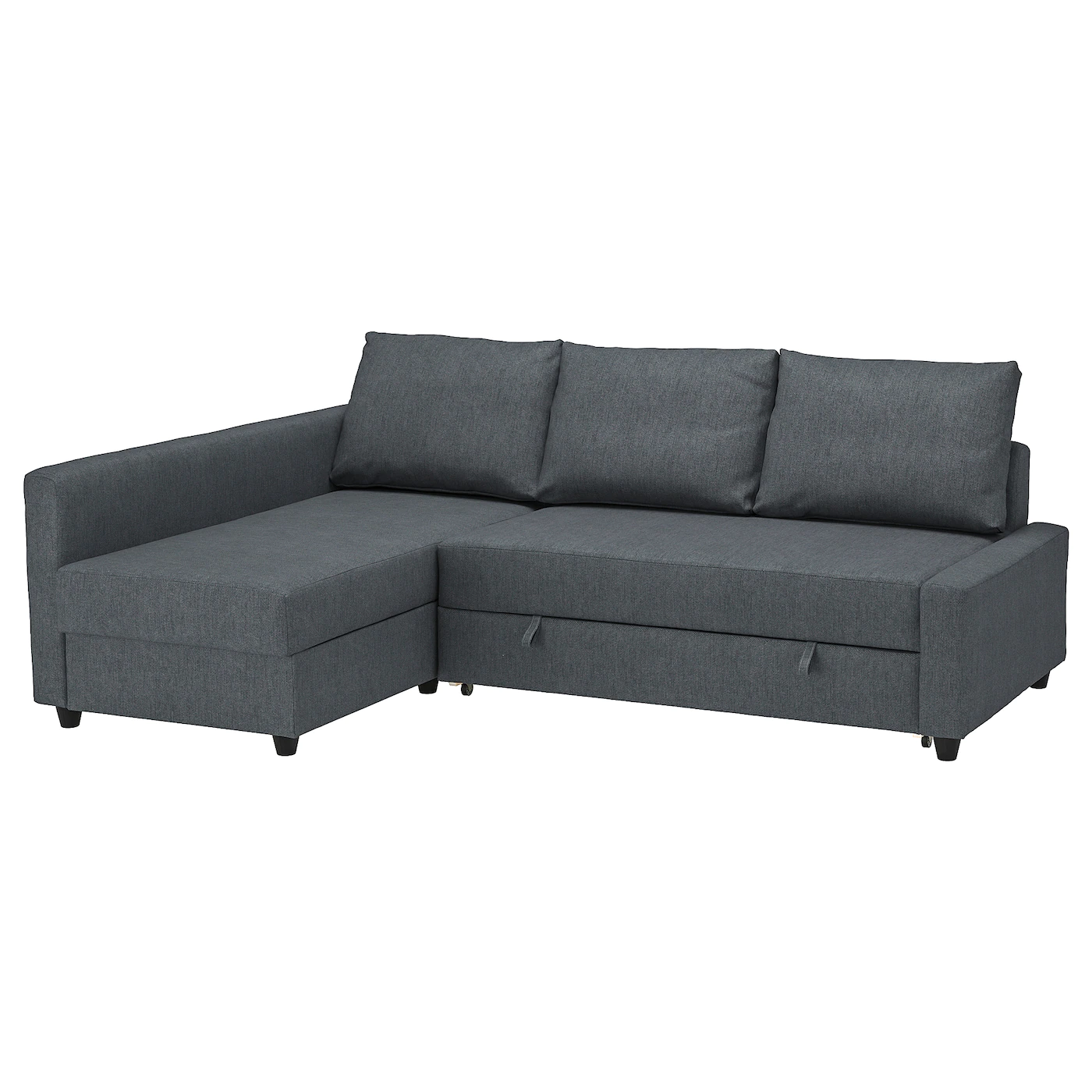 IKEA FRIHETEN Sleeper Sectional,3 Seat W/storage Hyllie Dark Gray