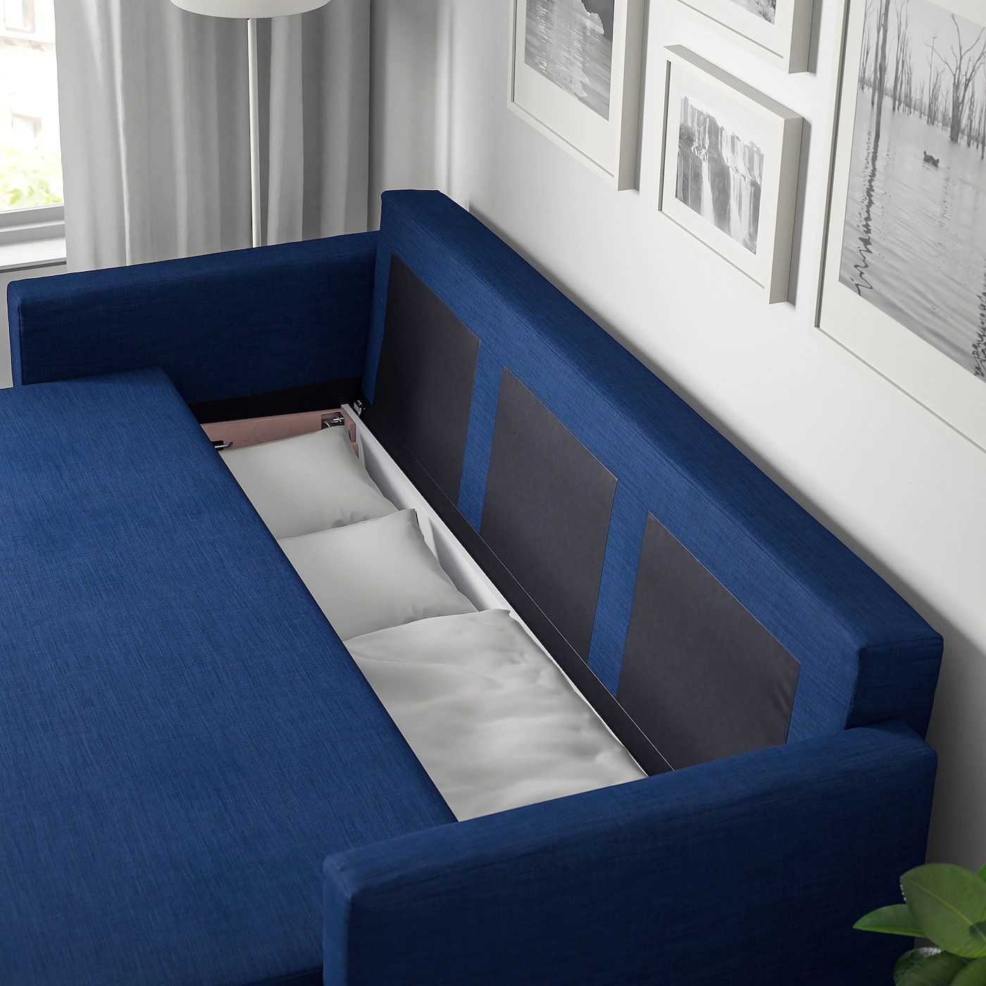 IKEA FRIHETEN Sleeper Sofa Skiftebo Blue - Image 5