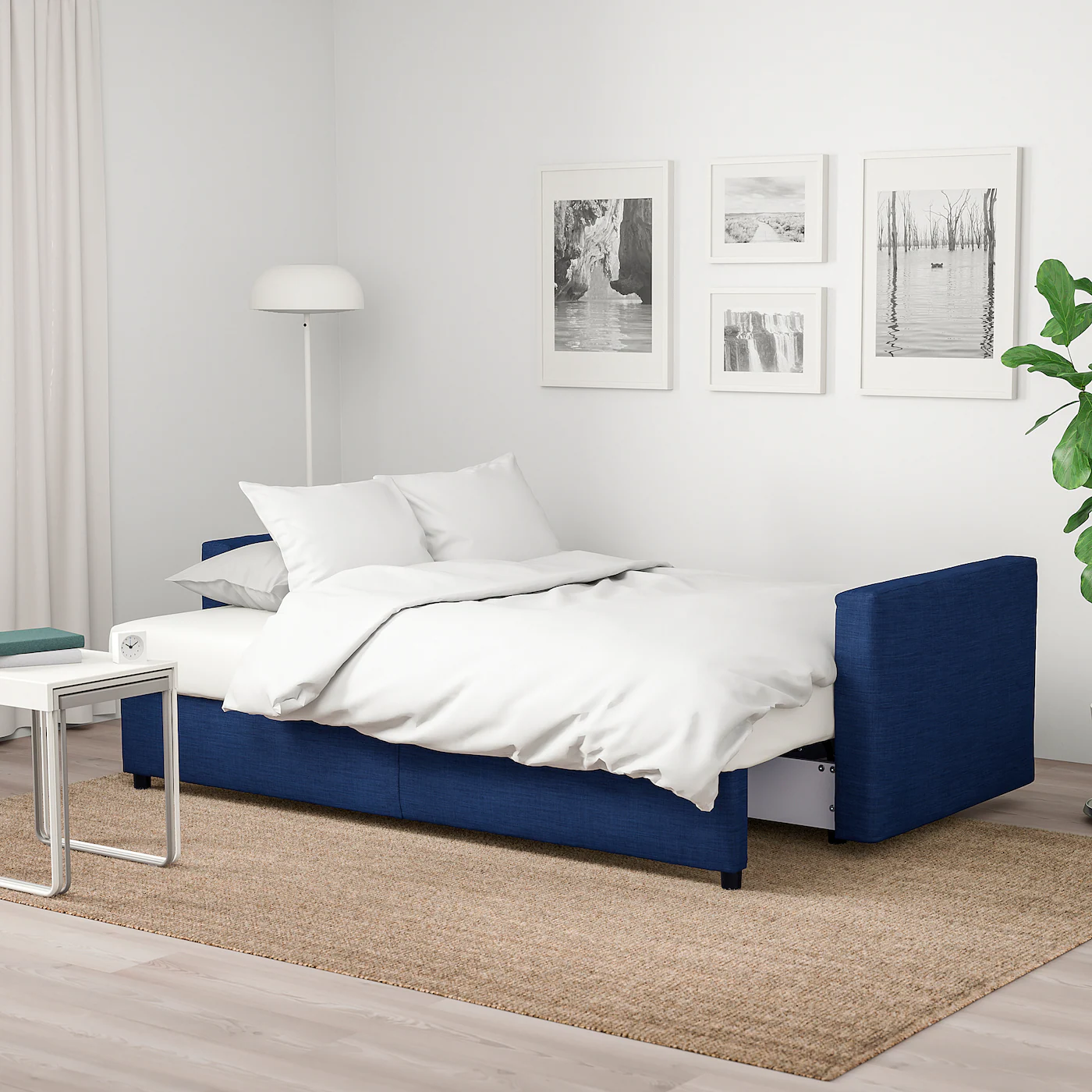 IKEA FRIHETEN Sleeper Sofa Skiftebo Blue - Image 3