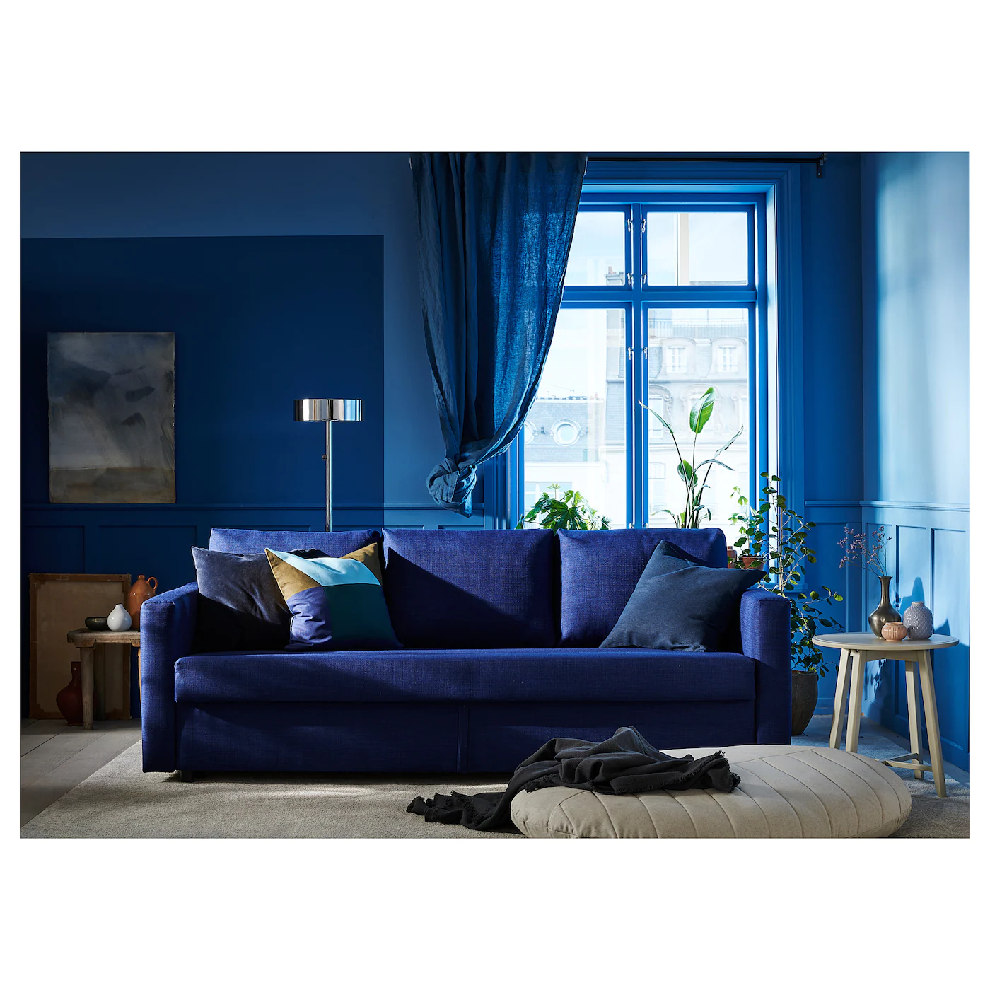 IKEA FRIHETEN Sleeper Sofa Skiftebo Blue - Image 7
