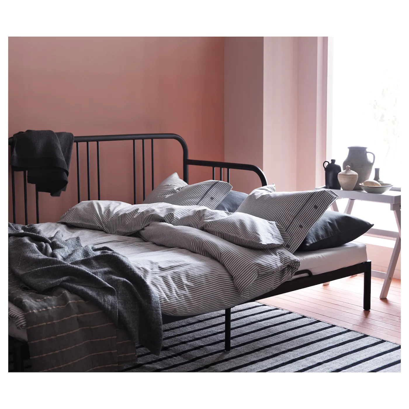 IKEA FYRESDAL Daybed Frame Black Twin - Image 5