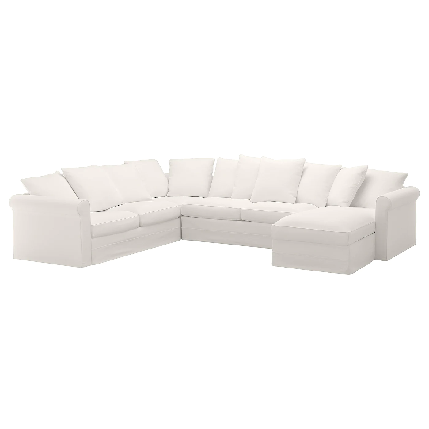 IKEA HÄRLANDA Corner Sleeper Sofa, 5seat With Chaise/Inseros White