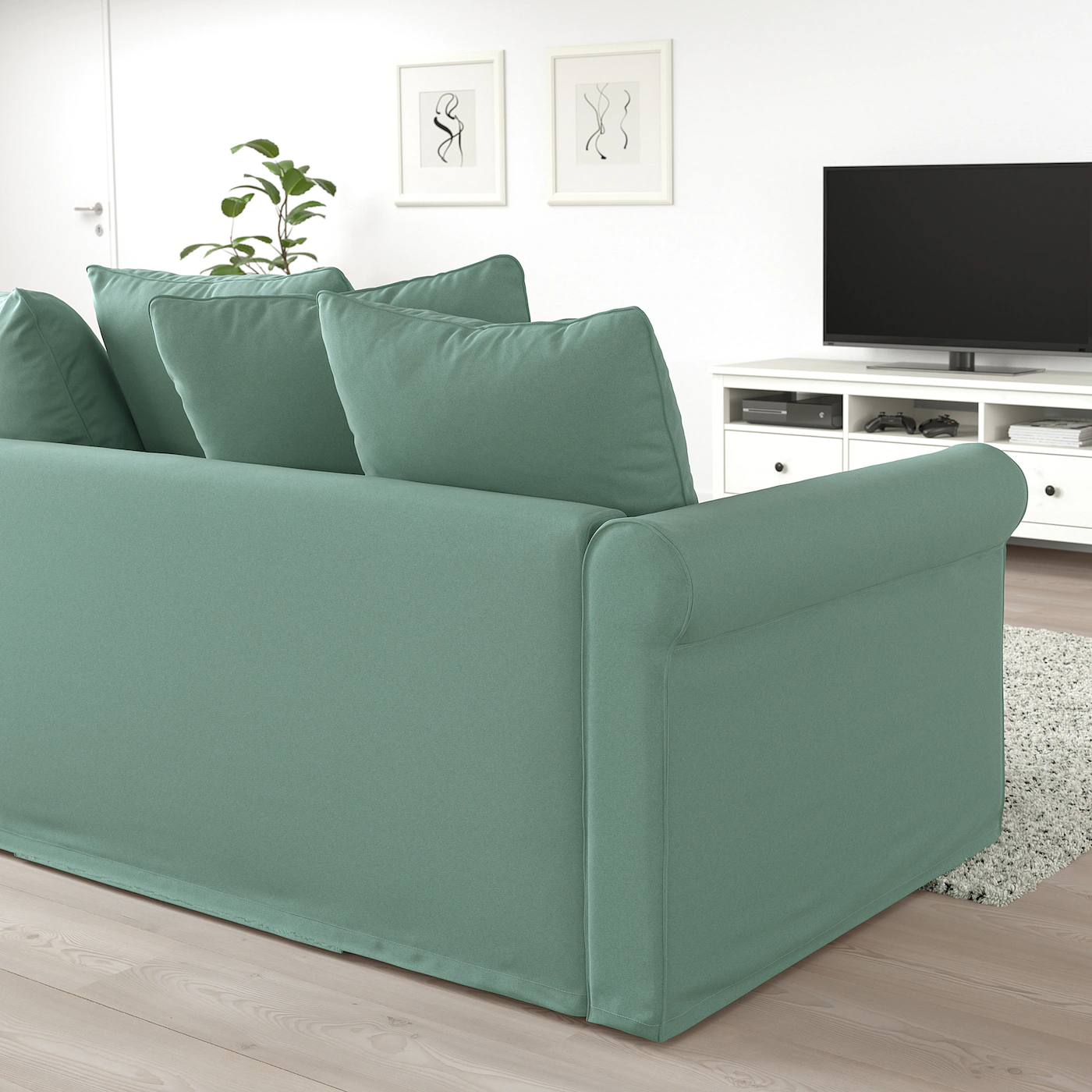 IKEA HÄRLANDA Sleeper Sofa Ljungen Light Green - Image 4