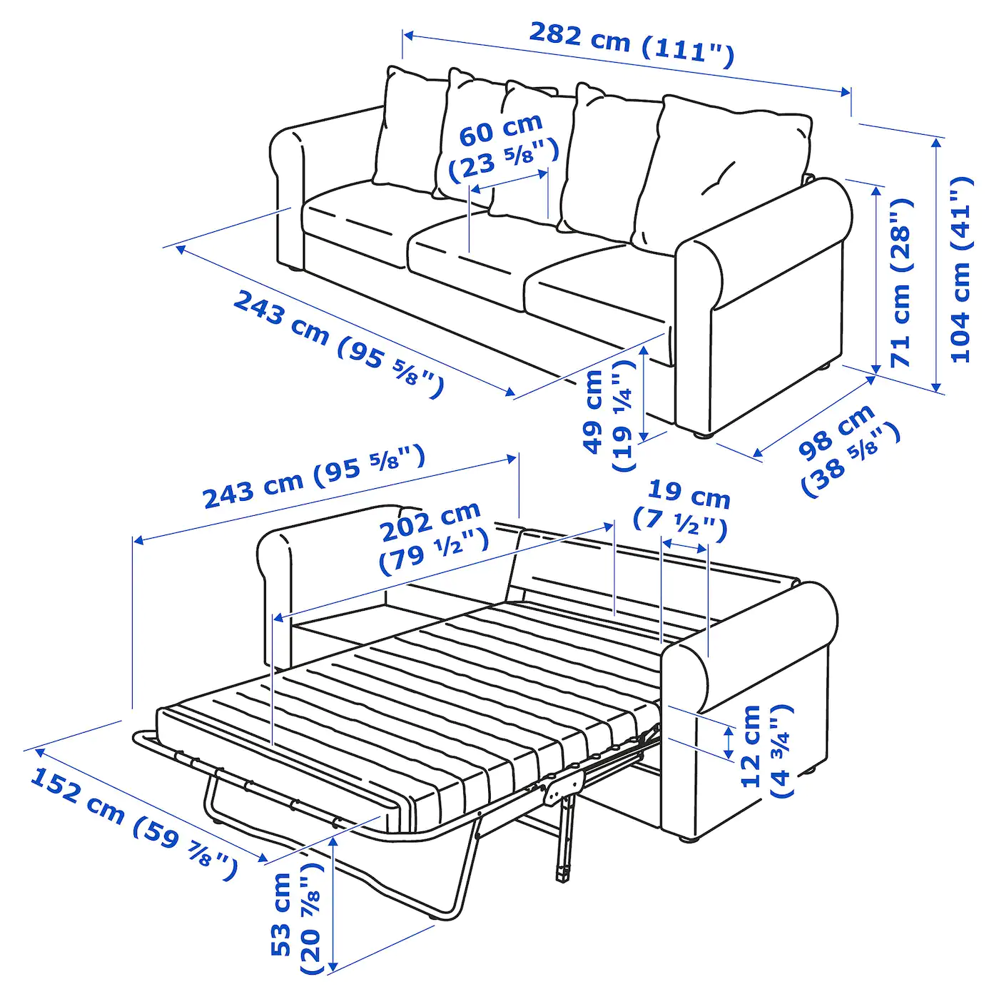 IKEA HÄRLANDA Sleeper Sofa Ljungen Light Green - Image 10