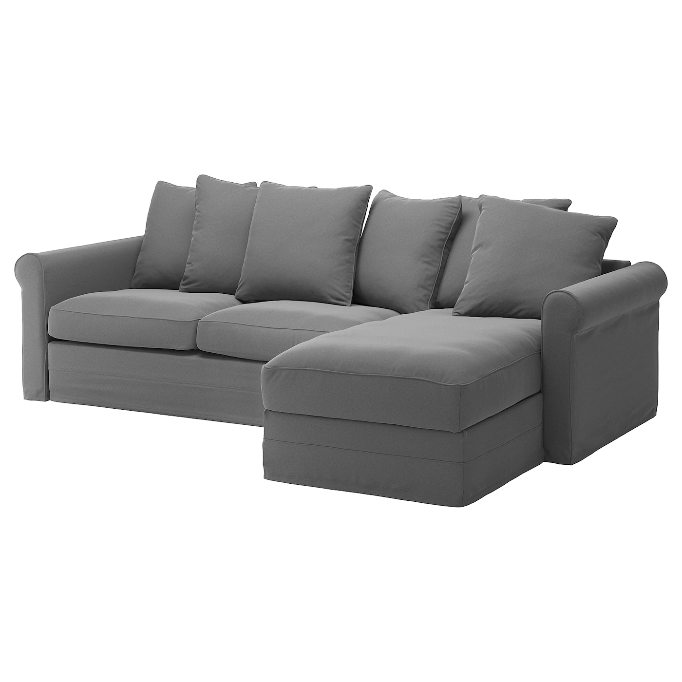 IKEA HÄRLANDA Sleeper Sofa With Chaise/Ljungen Light Green - Image 13