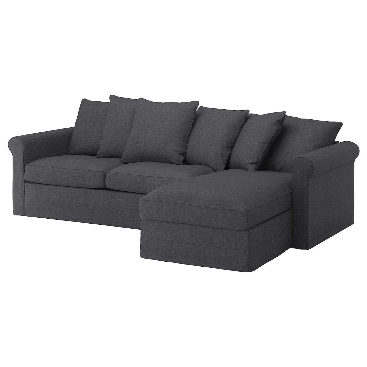 IKEA HÄRLANDA Sleeper Sofa With Chaise/Sporda Dark Gray