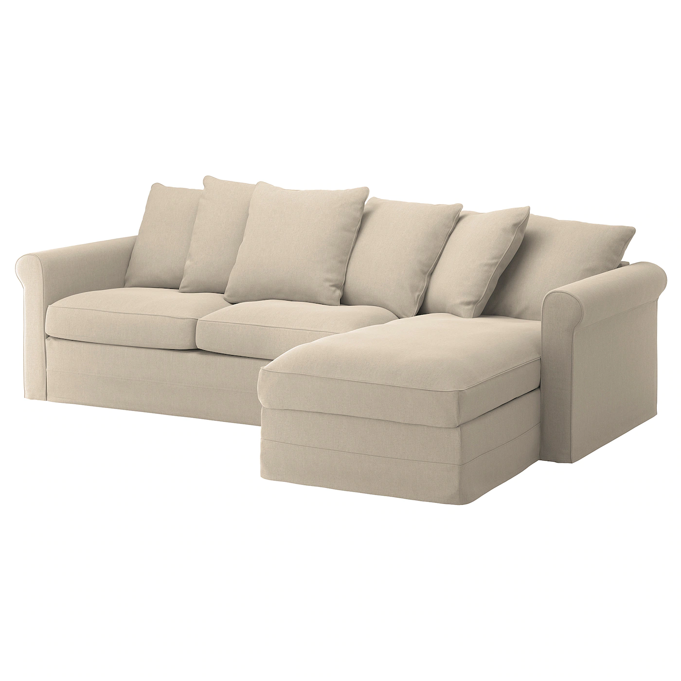 IKEA HÄRLANDA Sleeper Sofa With Chaise/Sporda Natural