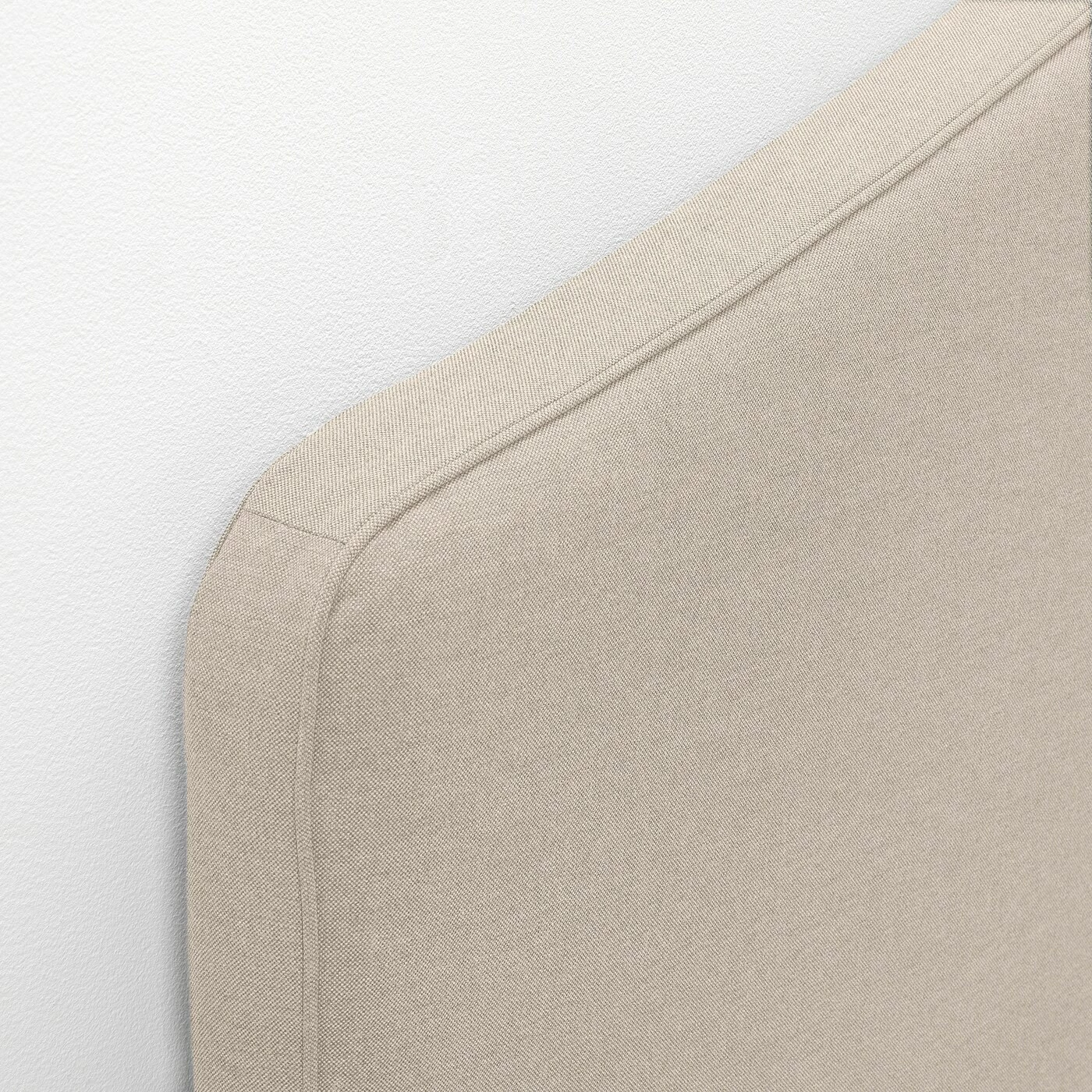 IKEA HAUGA Upholstered Bed Frame Lofallet Beige Twin - Image 5