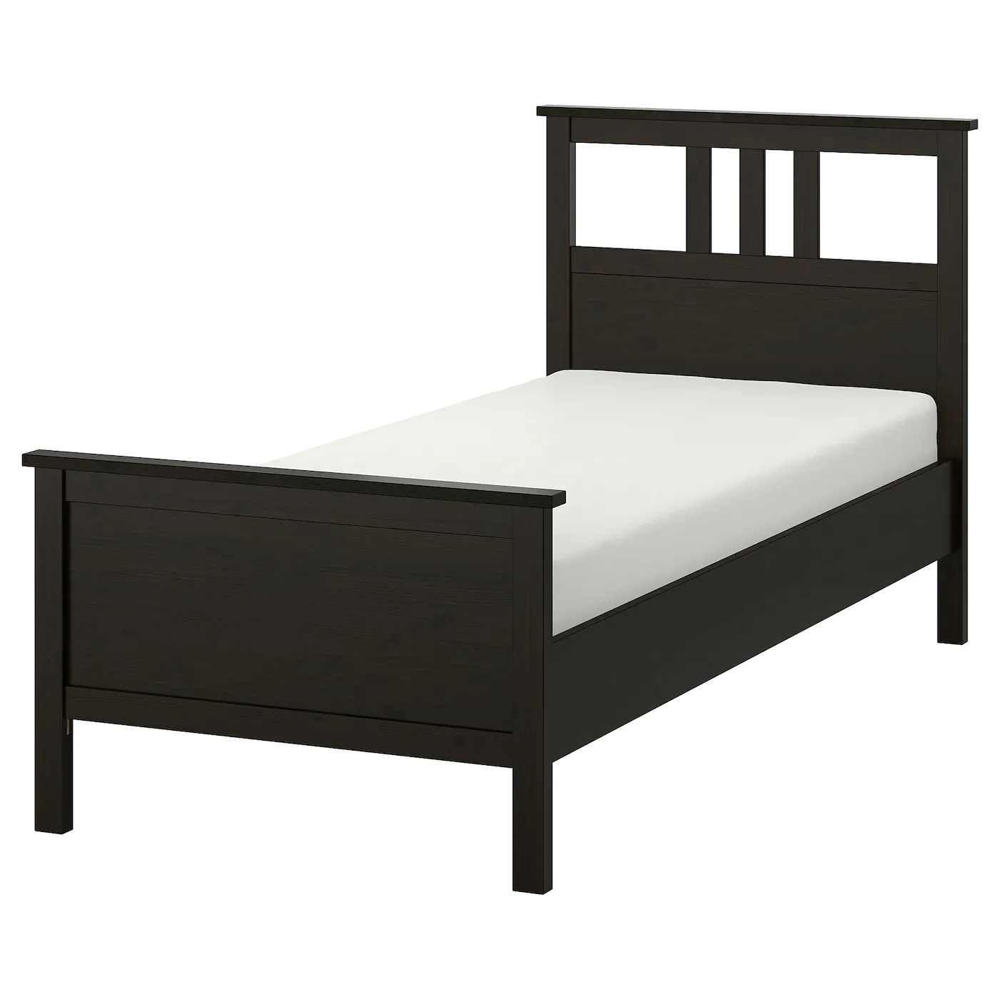 IKEA HEMNES Bed Frame Blackbrown/Lönset Twin