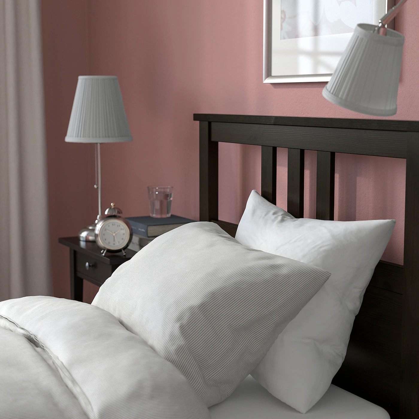 IKEA HEMNES Bed Frame Blackbrown/Lönset Twin - Image 4