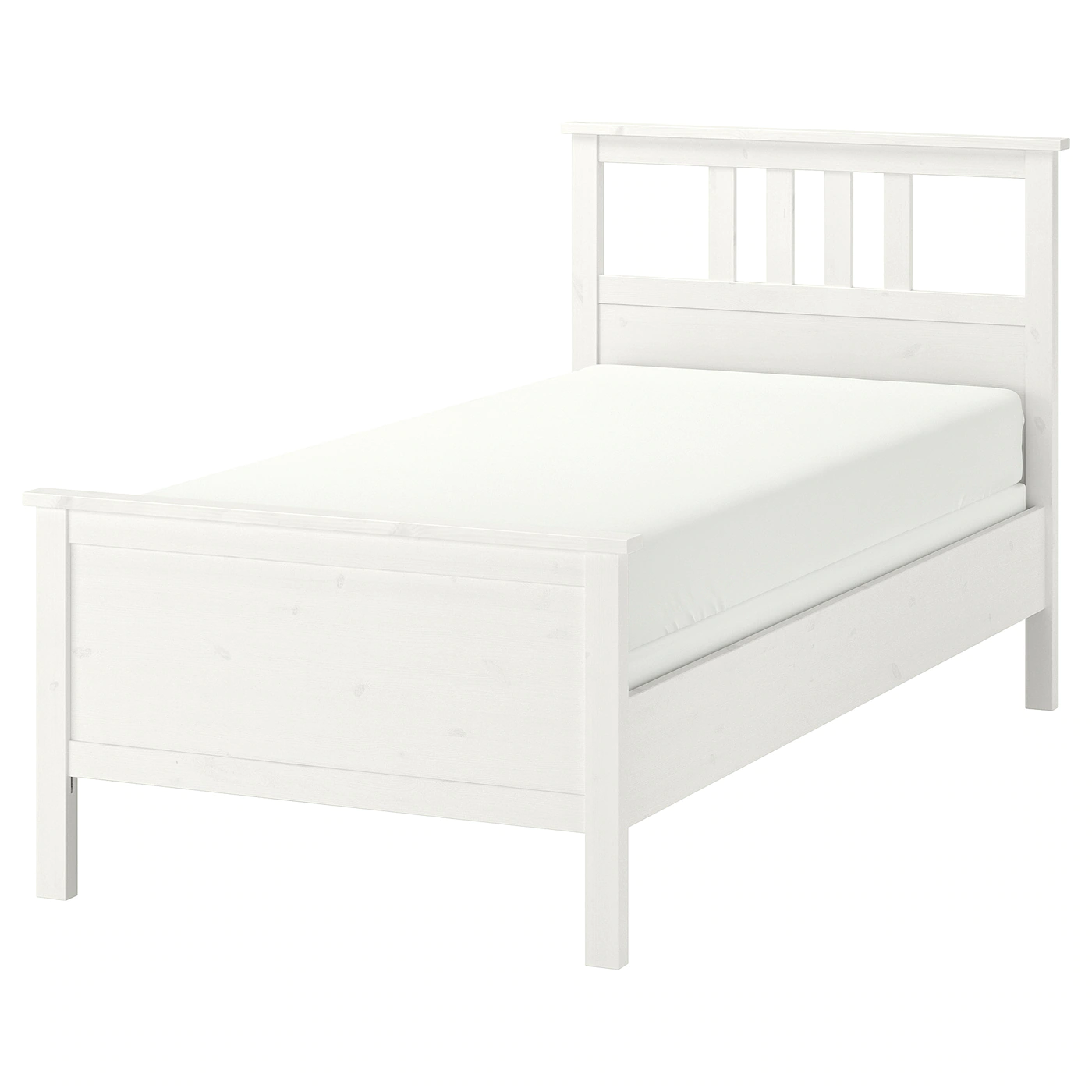 IKEA HEMNES Bed Frame Dark Gray Stained/Luröy Twin - Image 5