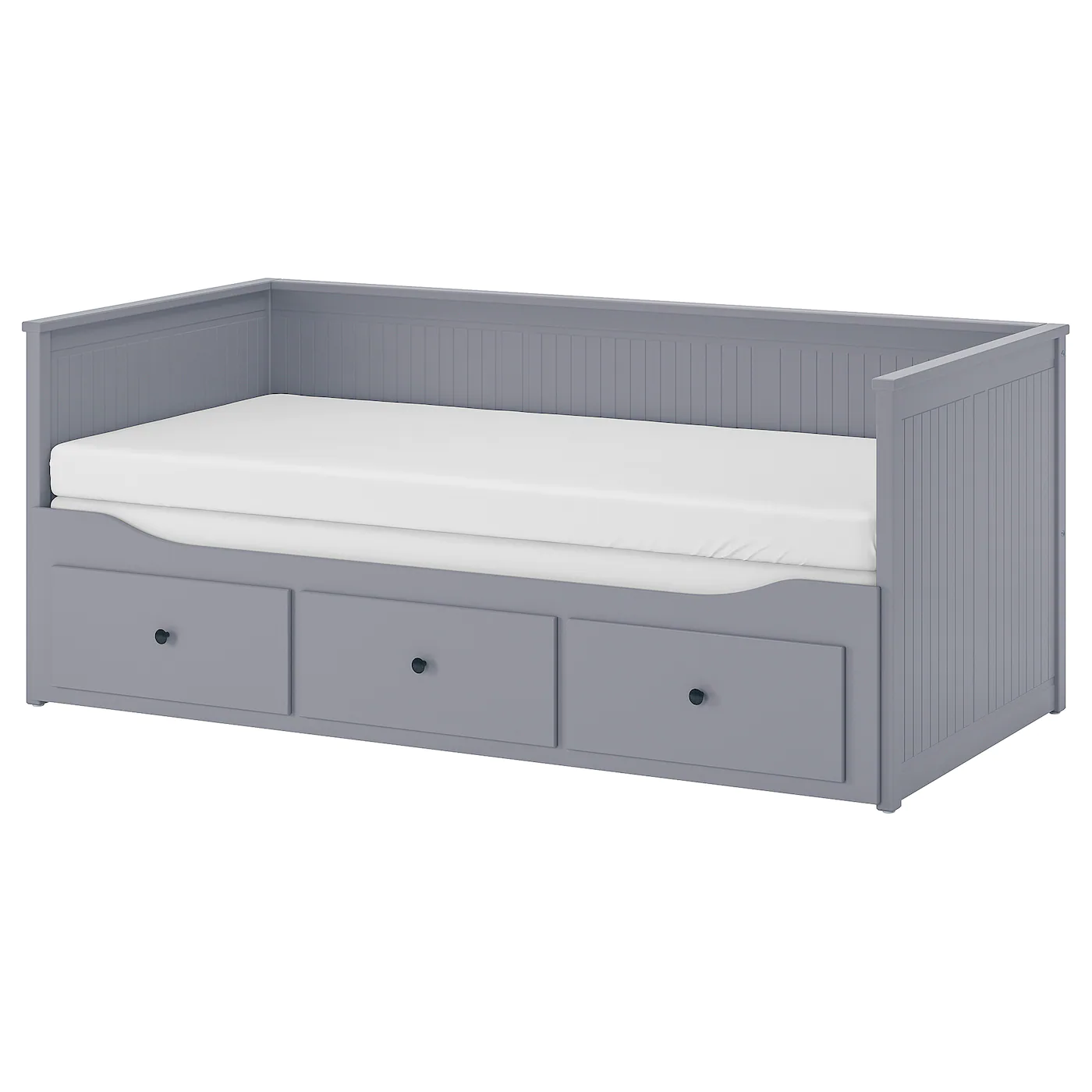 IKEA HEMNES Daybed Frame With 3 Drawers Gray Twin