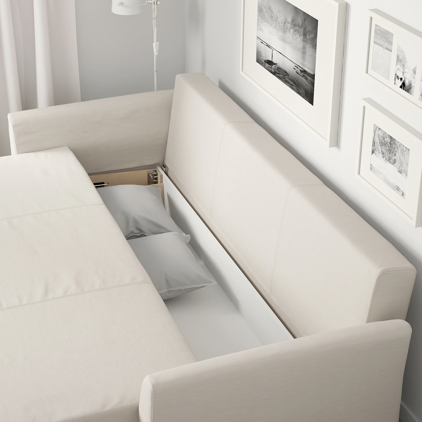 IKEA HOLMSUND Sleeper Sofa Nordvalla Beige - Image 7