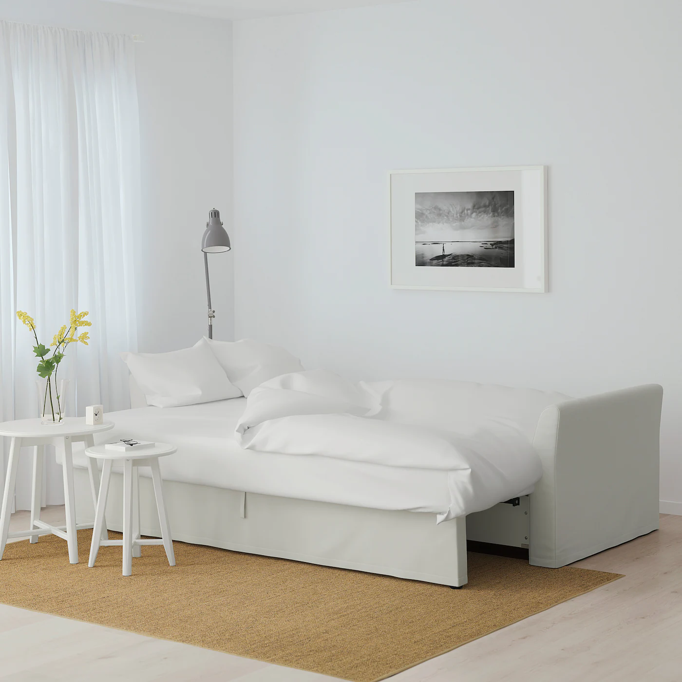 IKEA HOLMSUND Sleeper Sofa Orrsta Light Whitegray - Image 4
