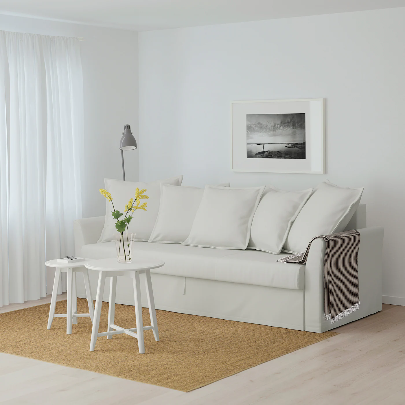IKEA HOLMSUND Sleeper Sofa Orrsta Light Whitegray - Image 3