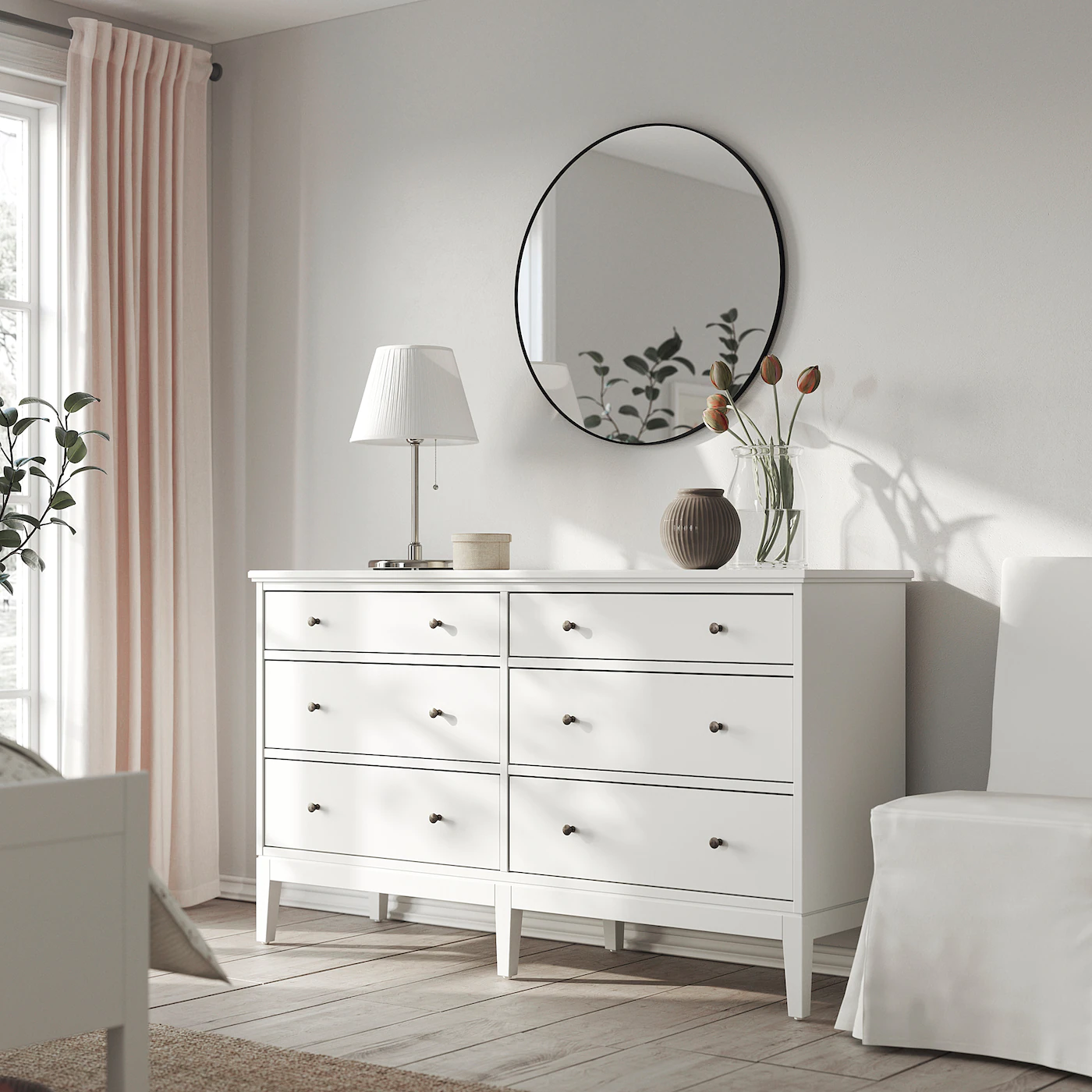 IKEA IDANÄS Bedroom Furniture, Set Of 4 White Full - Image 8