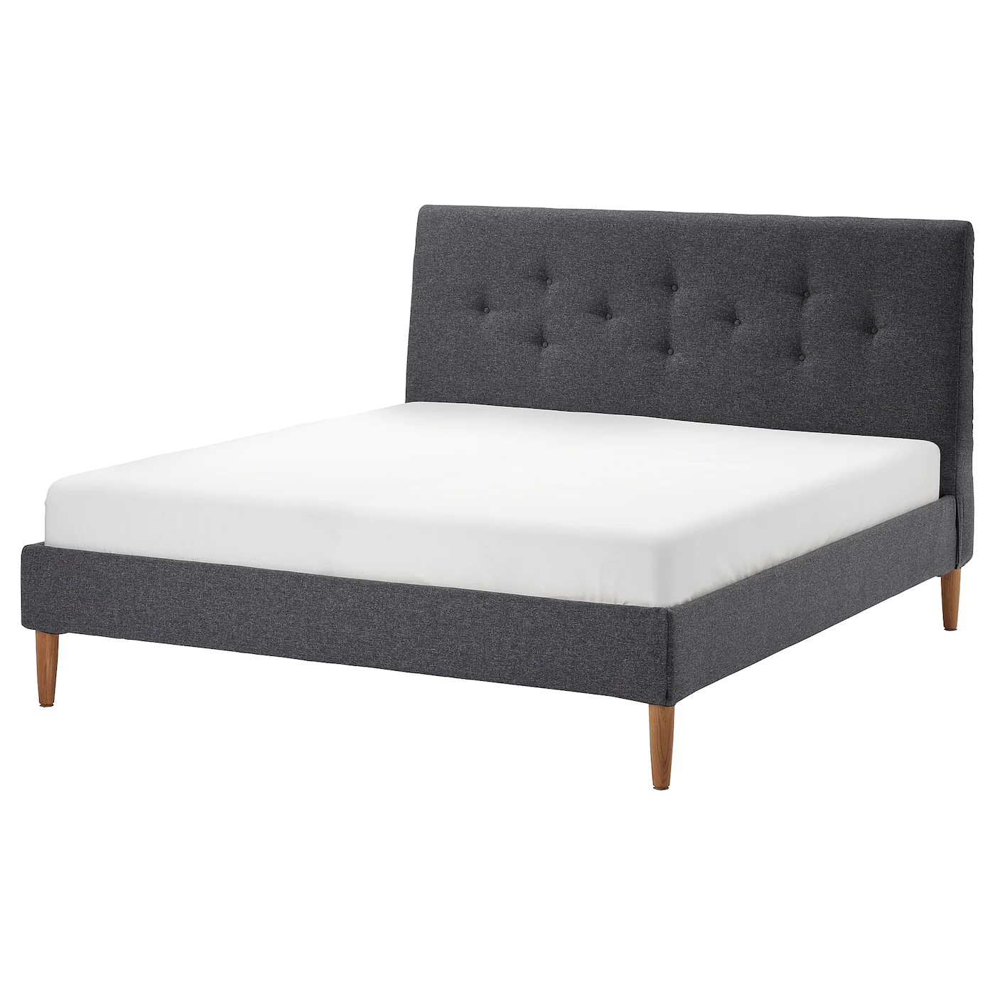 IKEA IDANÄS Upholstered Bed Frame Gunnared Dark Gray King