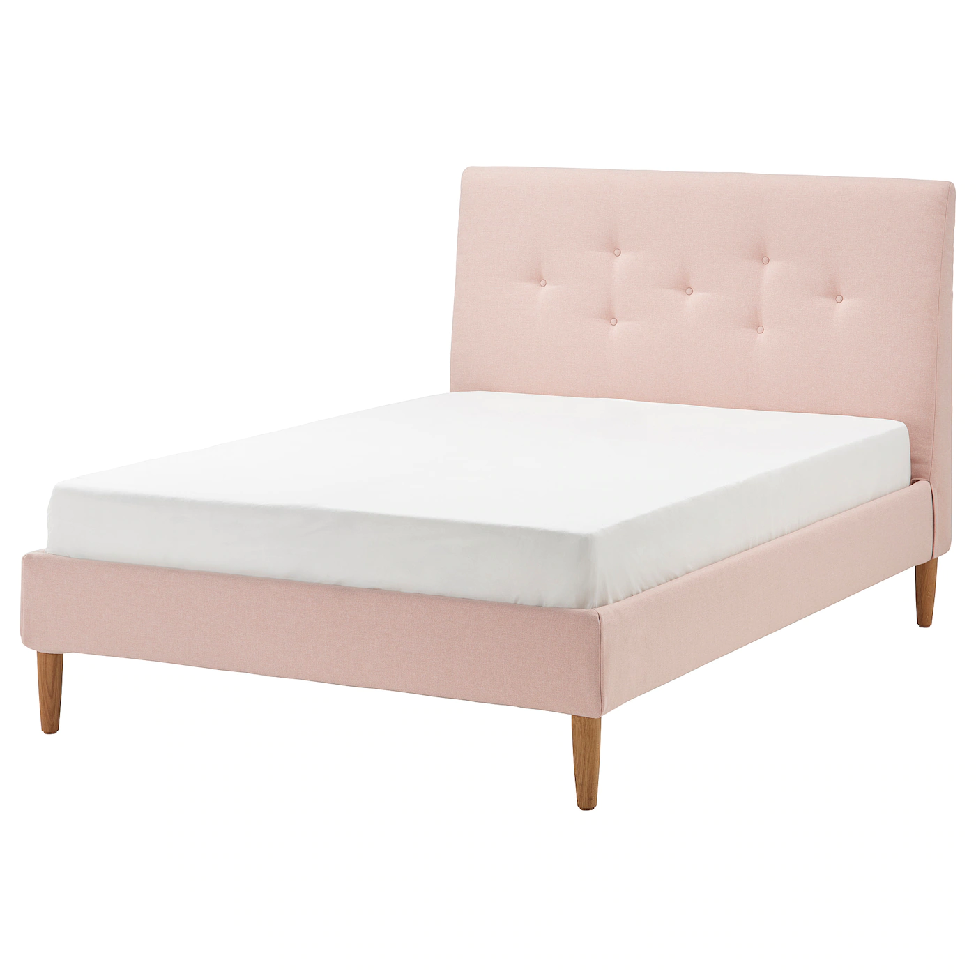 IKEA IDANÄS Upholstered Bed Frame Gunnared Pale Pink Full