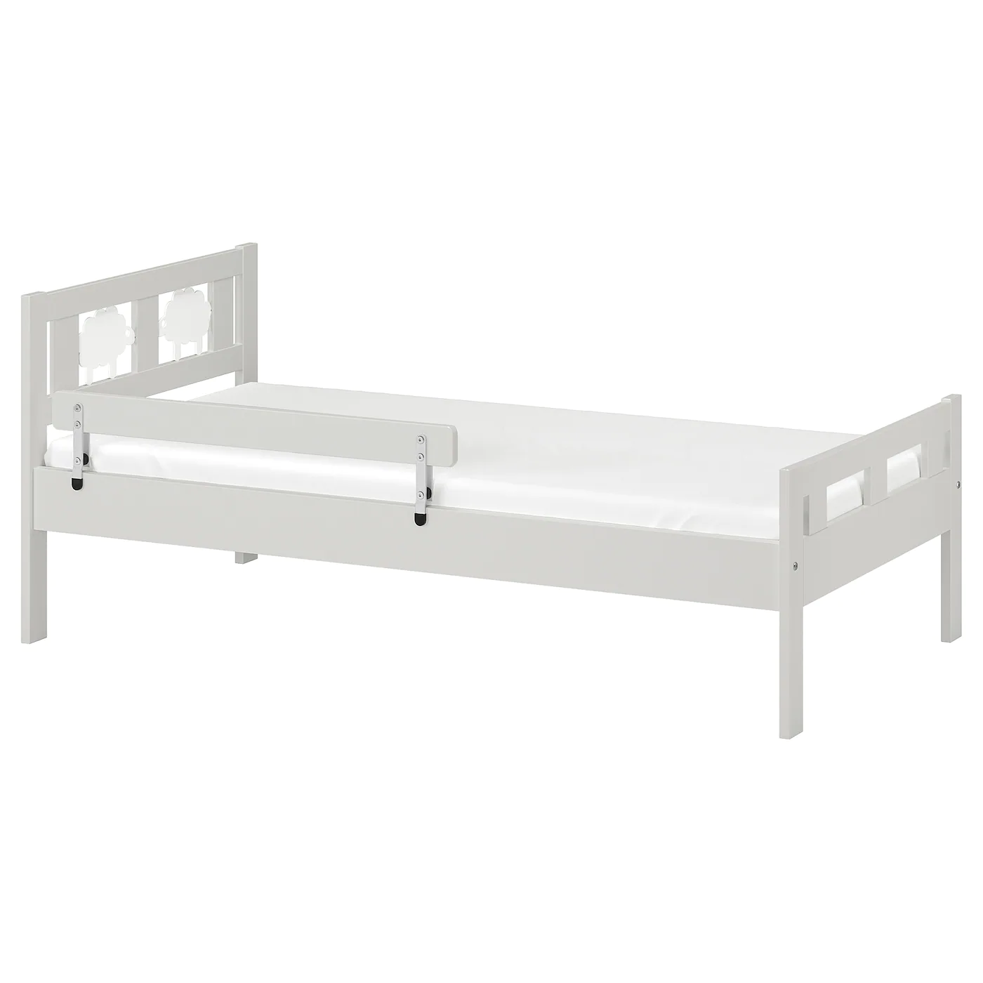 IKEA KRITTER Bed Frame With Slatted Bed Base Gray 27 1/2x63 "