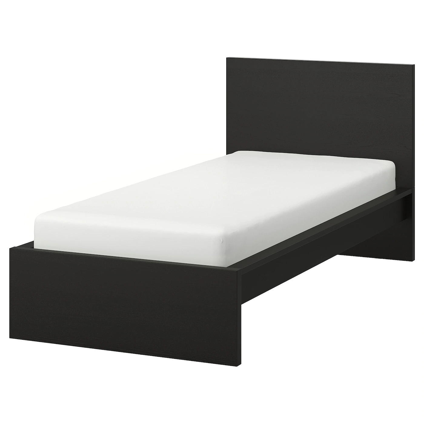 IKEA MALM Bed Frame, High Blackbrown/Luröy Twin