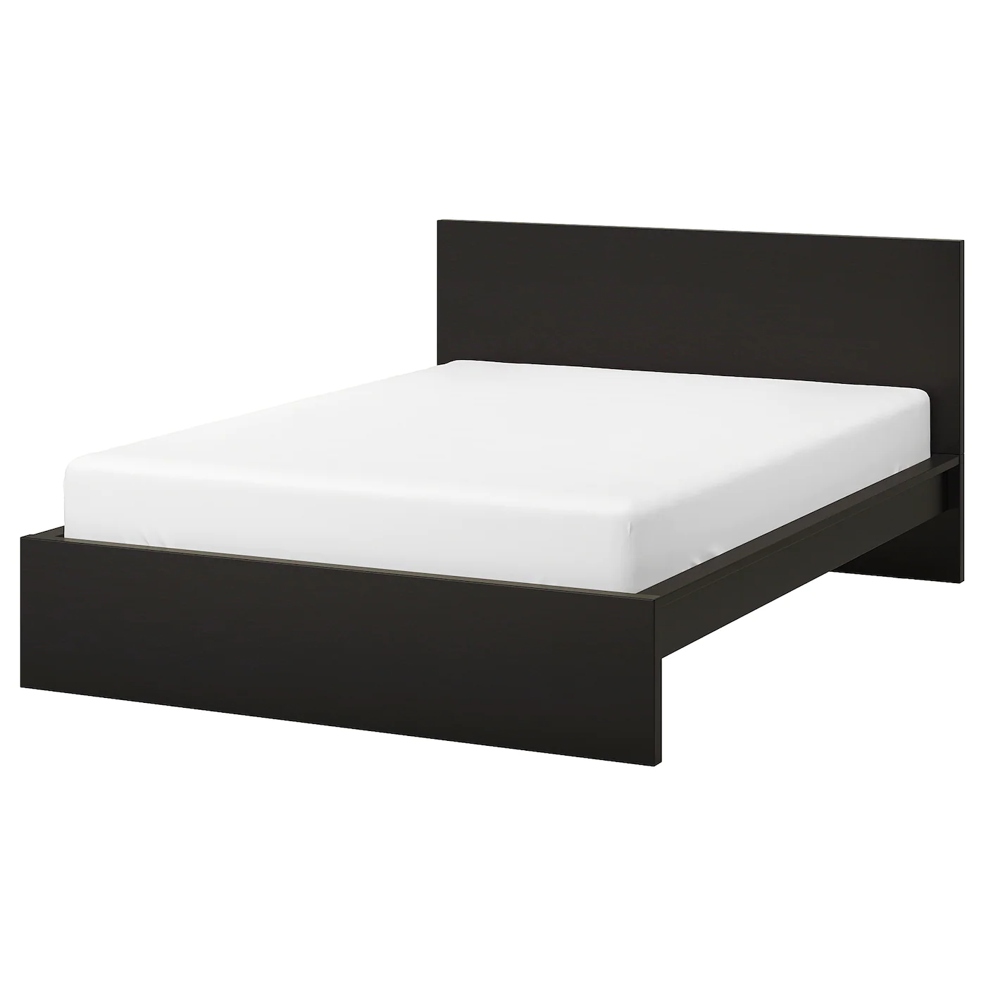 IKEA MALM Bed Frame, High Blackbrown/Luröy Queen