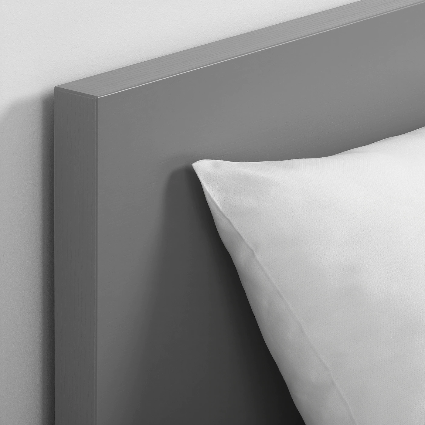 IKEA MALM Bed Frame, High Gray Stained/Luröy King - Image 5