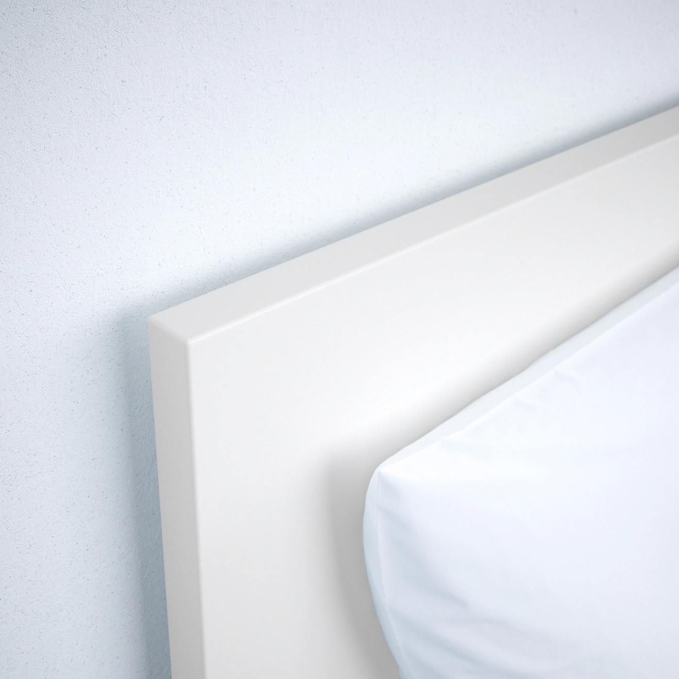 IKEA MALM Bed Frame, High White/Lönset Full - Image 6