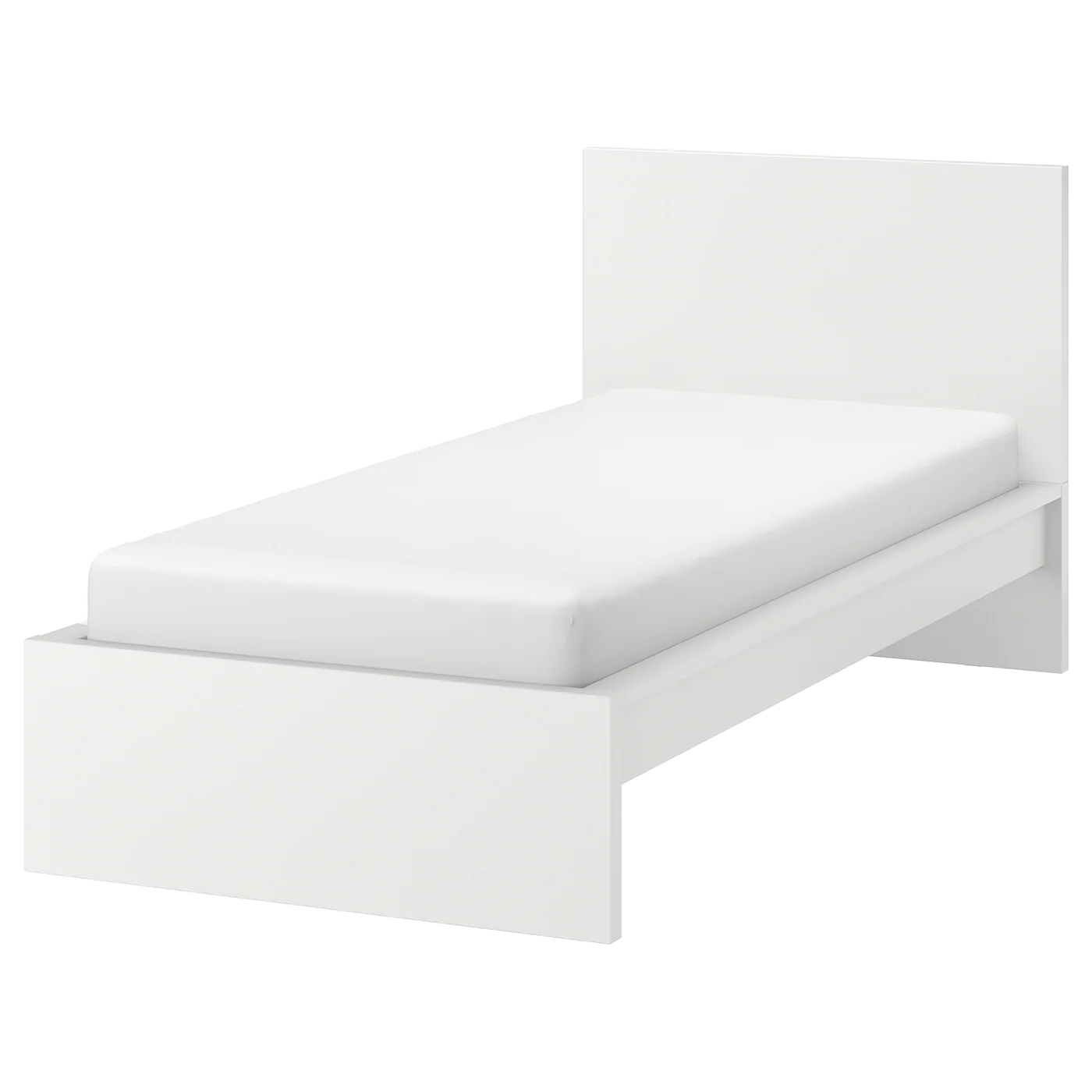 IKEA MALM Bed Frame, High White/Luröy Twin