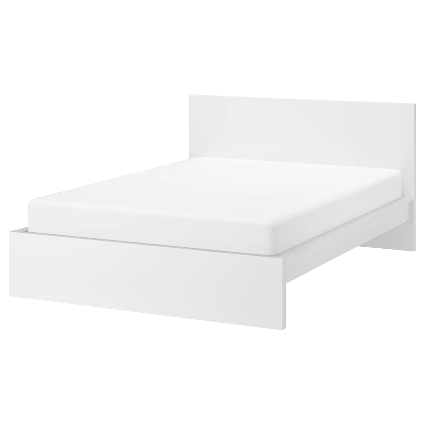 IKEA MALM Bed Frame, High Gray Stained/Luröy King - Image 9