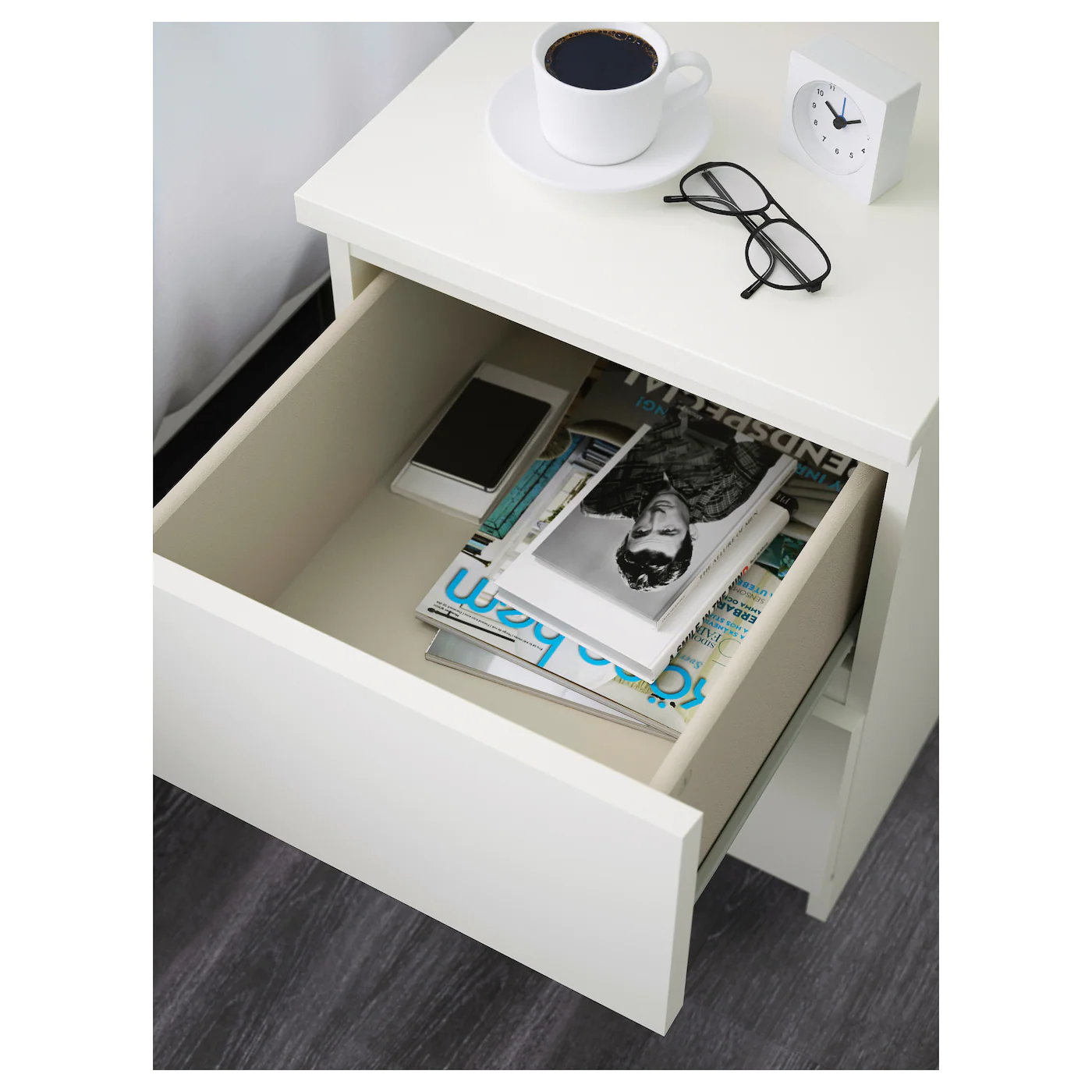 IKEA MALM Bedroom Furniture, Set Of 4 White Queen - Image 6