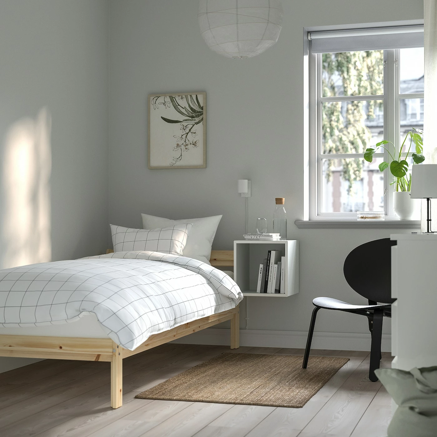 IKEA NEIDEN Bed Frame Pine/Luröy Twin - Image 2
