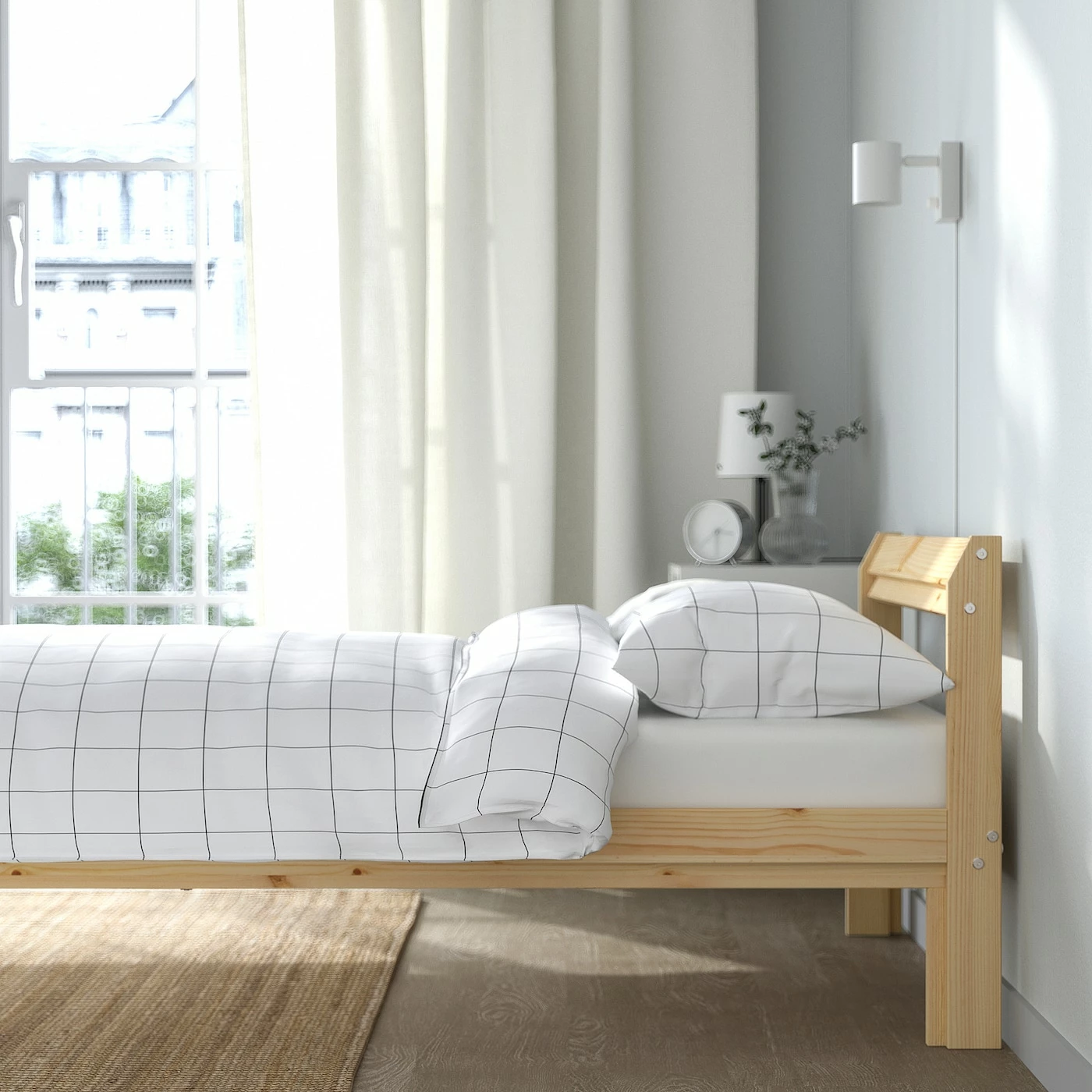 IKEA NEIDEN Bed Frame Pine/Luröy Twin - Image 4