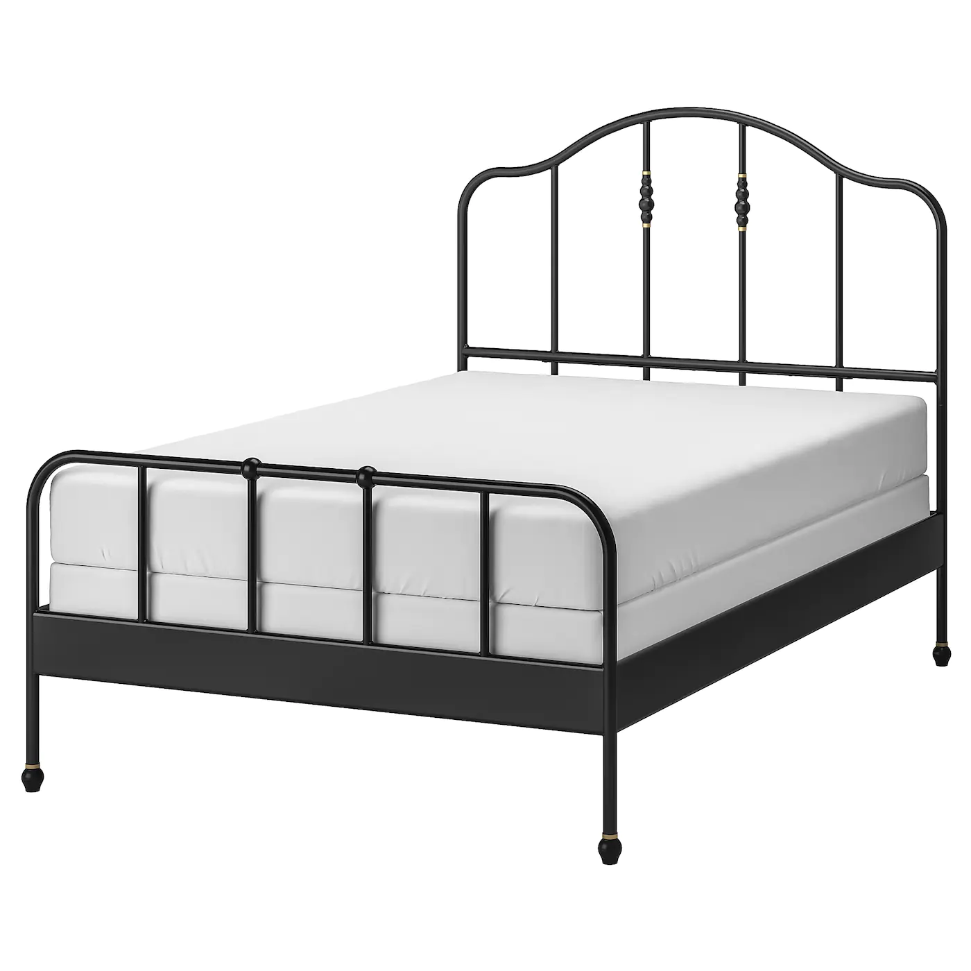 IKEA SAGSTUA Bed Frame Black/Espevär Full