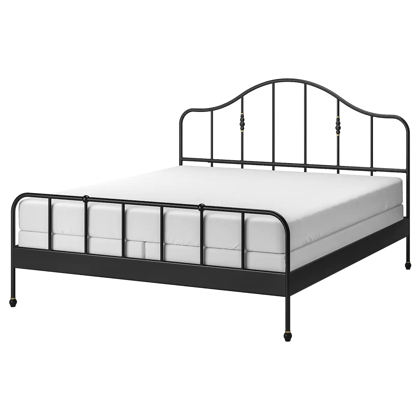 IKEA SAGSTUA Bed Frame Black/Espevär King