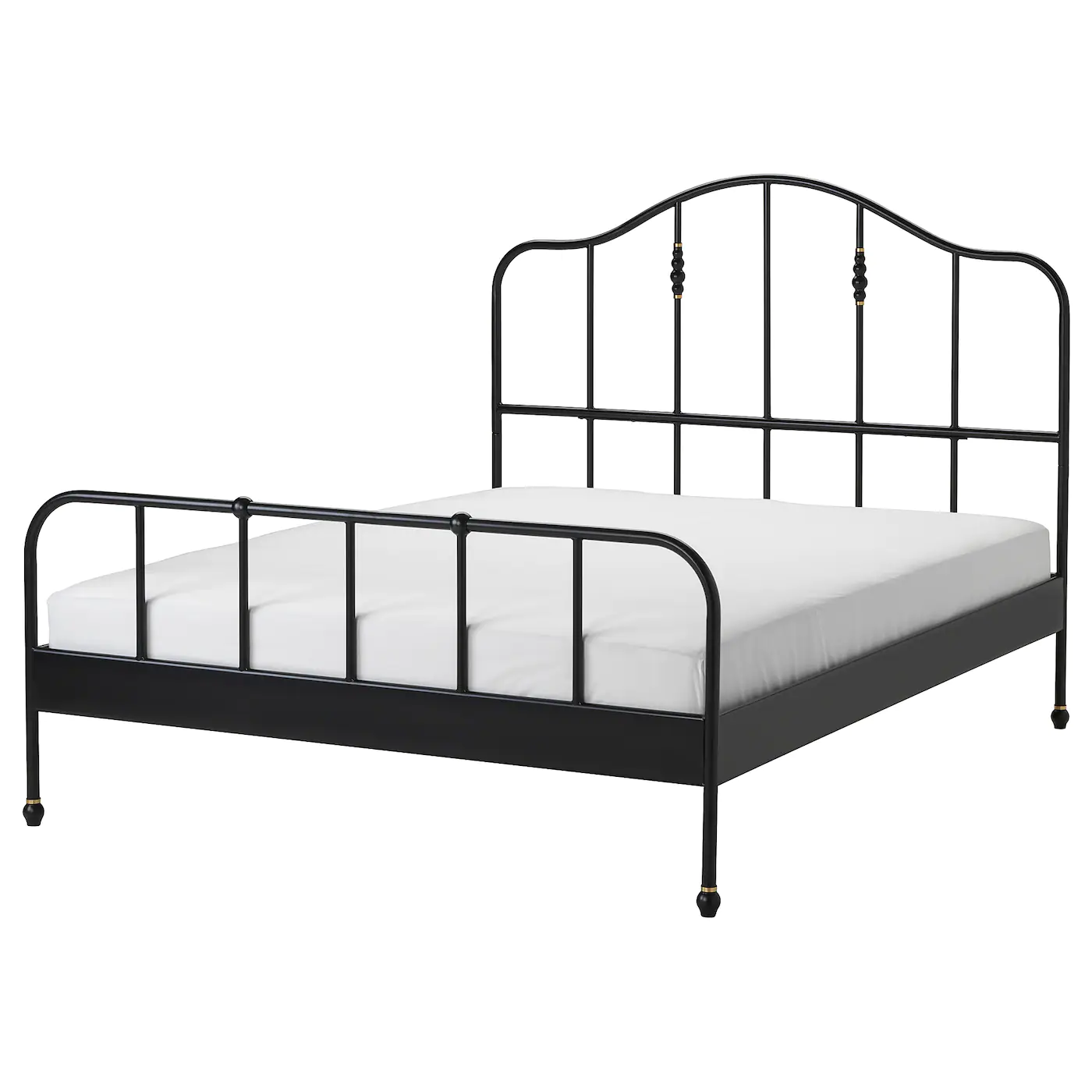 IKEA SAGSTUA Bed Frame Black/Lönset Queen