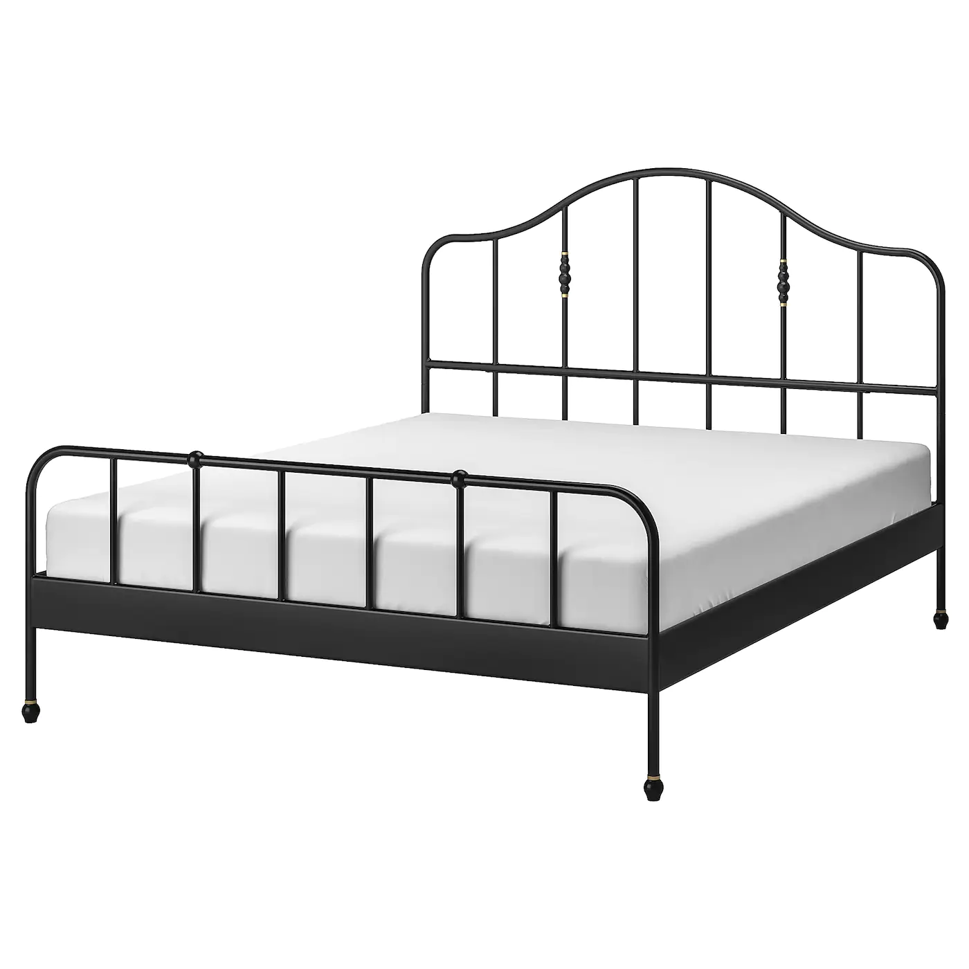 IKEA SAGSTUA Bed Frame Black/Luröy King