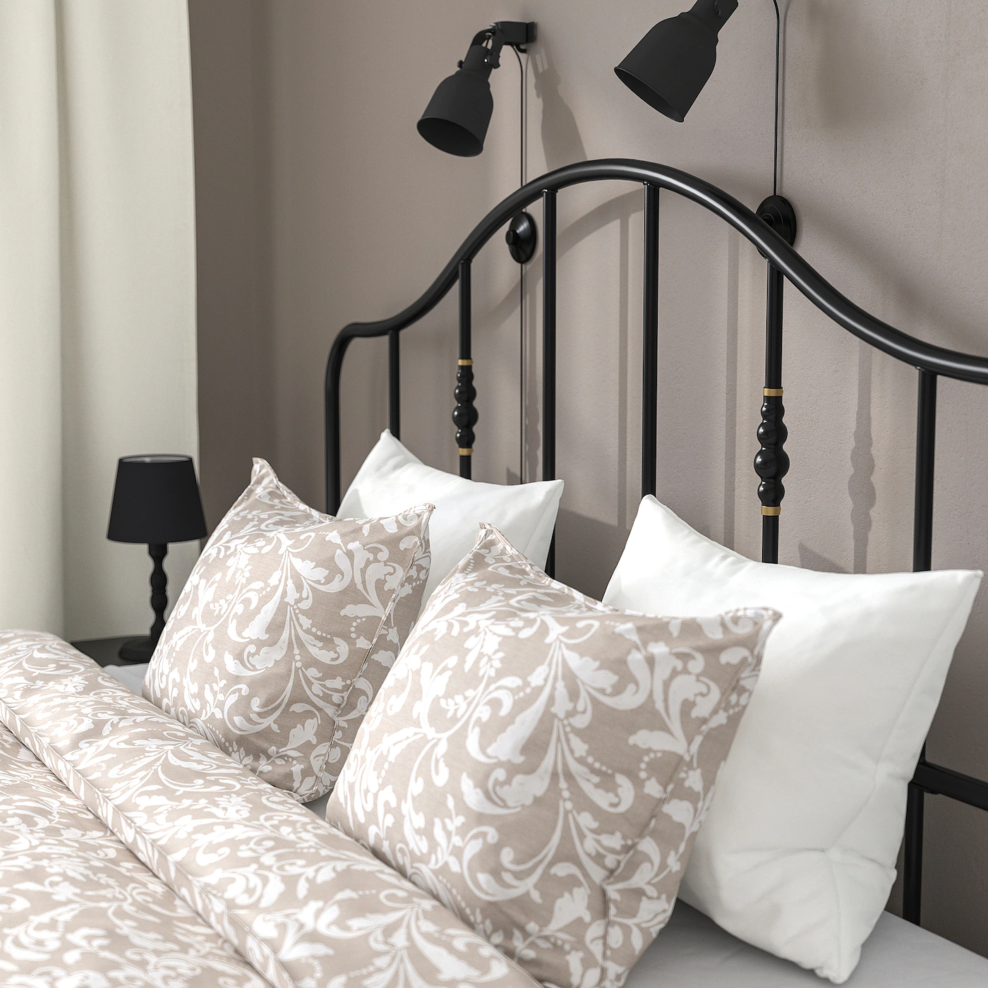 IKEA SAGSTUA Bed Frame Black/Luröy King - Image 7